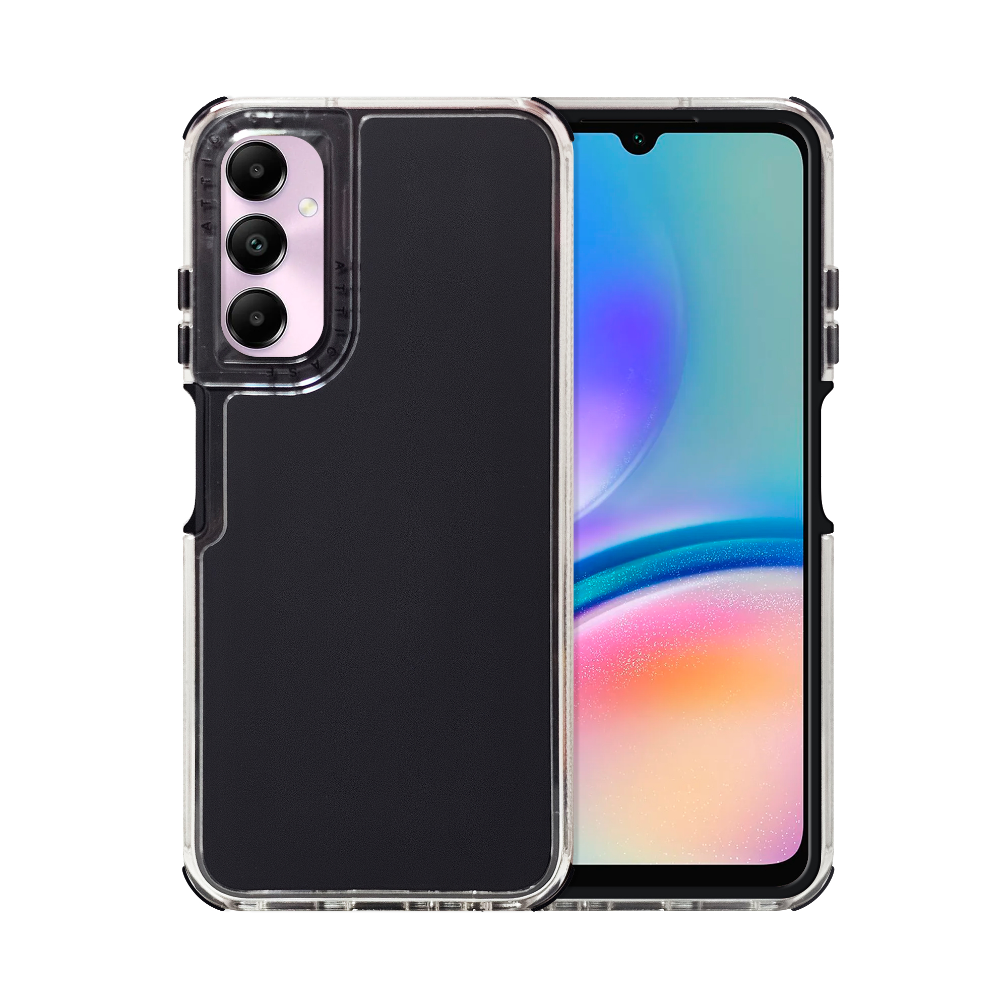 Foto 2 pulgar | Funda Uso Rudo Rainbow Paint Negro Para Samsung A25
