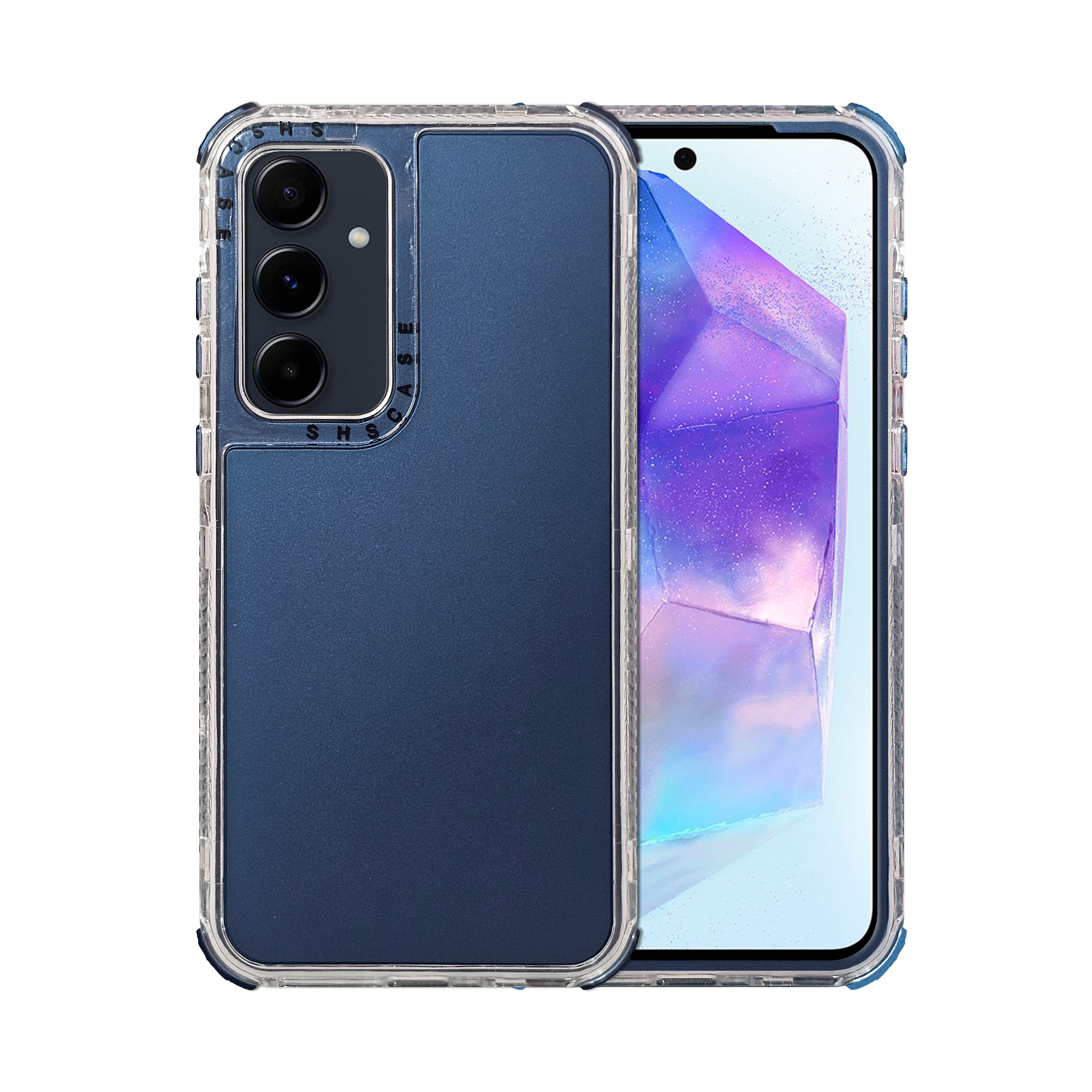 Foto 2 pulgar | Funda Uso Rudo Rainbow 360 Azul Marino Para Samsung A35 5g