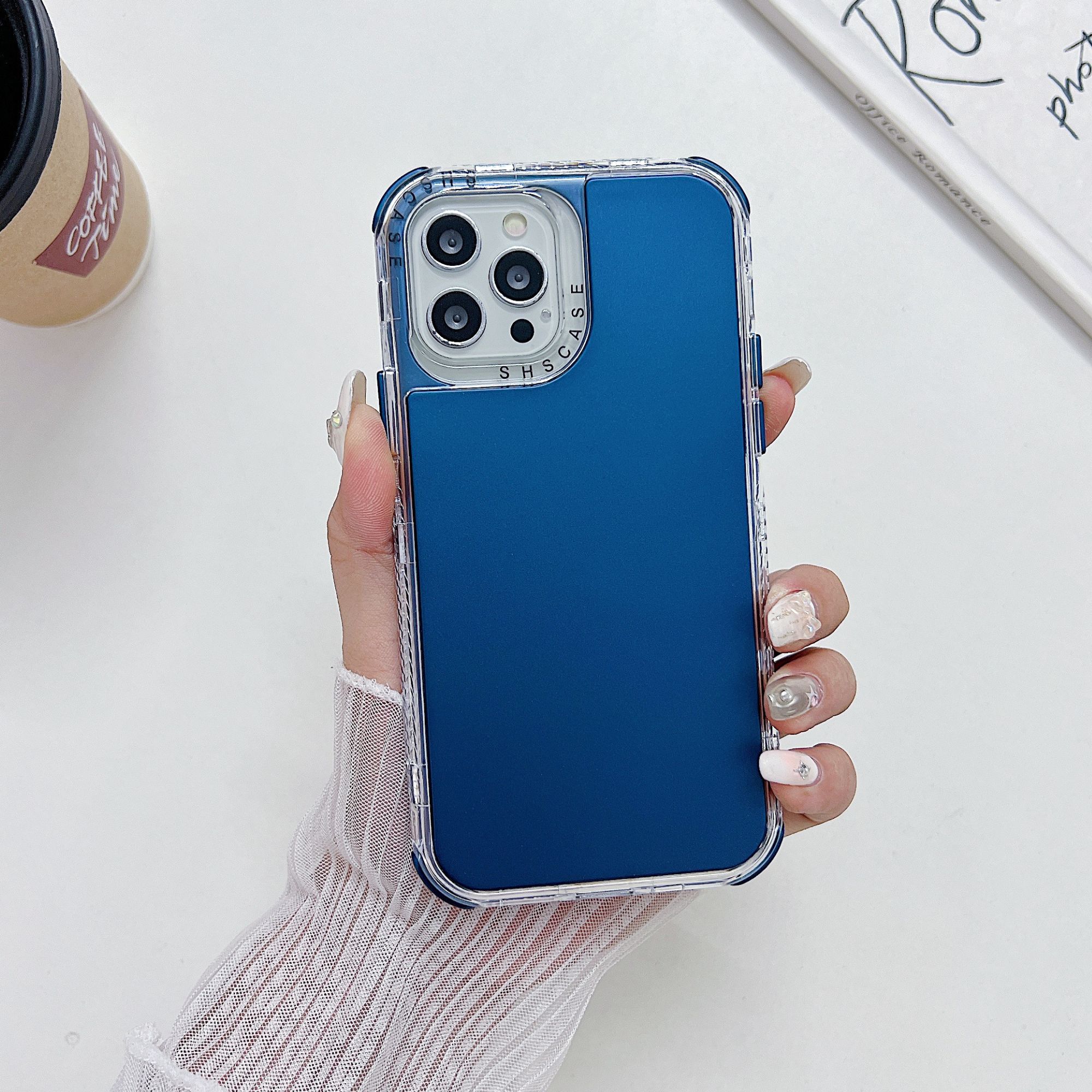 Foto 3 pulgar | Funda Uso Rudo Rainbow 360 Azul Marino Para Samsung A35 5g