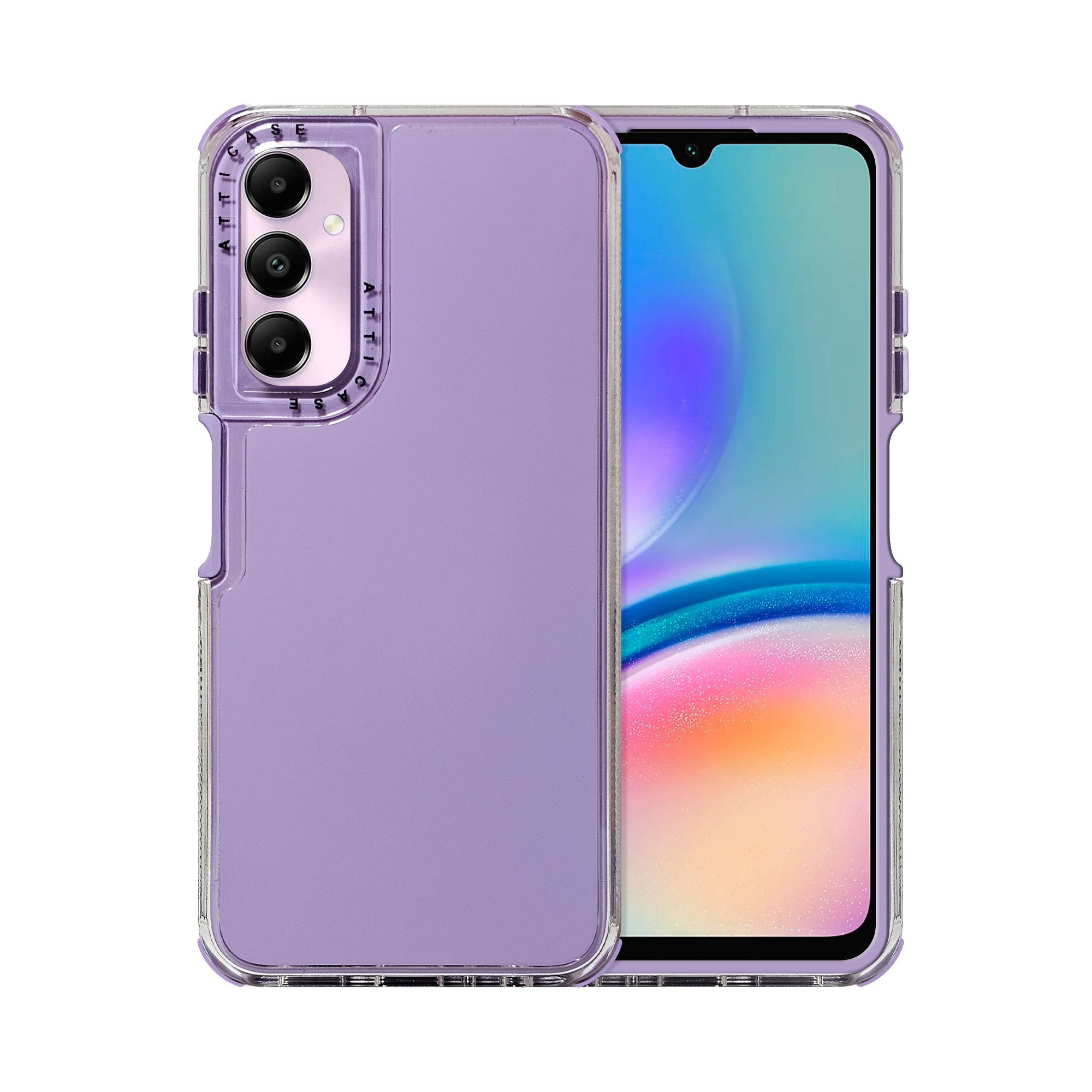Funda Uso Rudo Rainbow Paint Lila Para Samsung A25