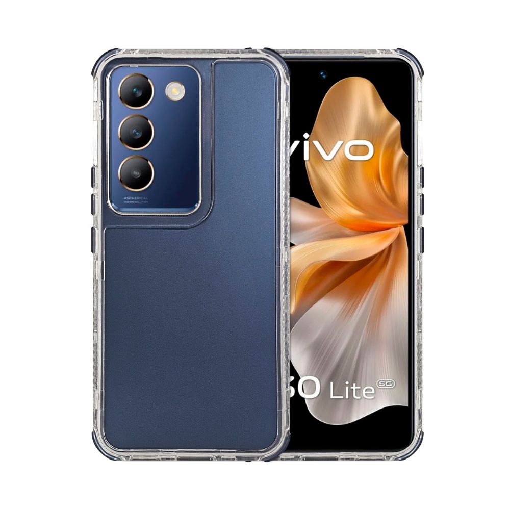 Foto 2 pulgar | Funda 3 En 1 Rainbow 360 Azul Marino Para Vivo V30 Lite