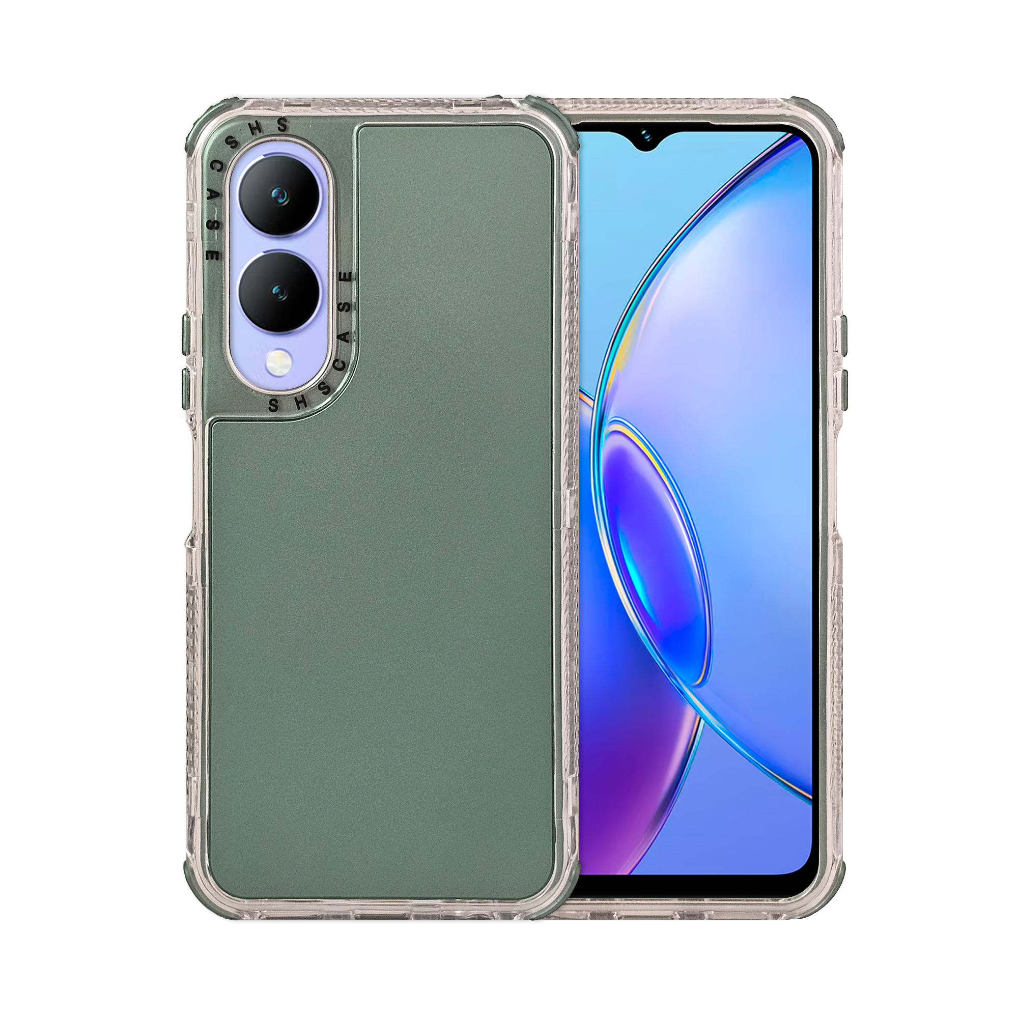 Foto 2 pulgar | Funda Uso Rudo Rainbow 360 Verde Para Vivo Y17s