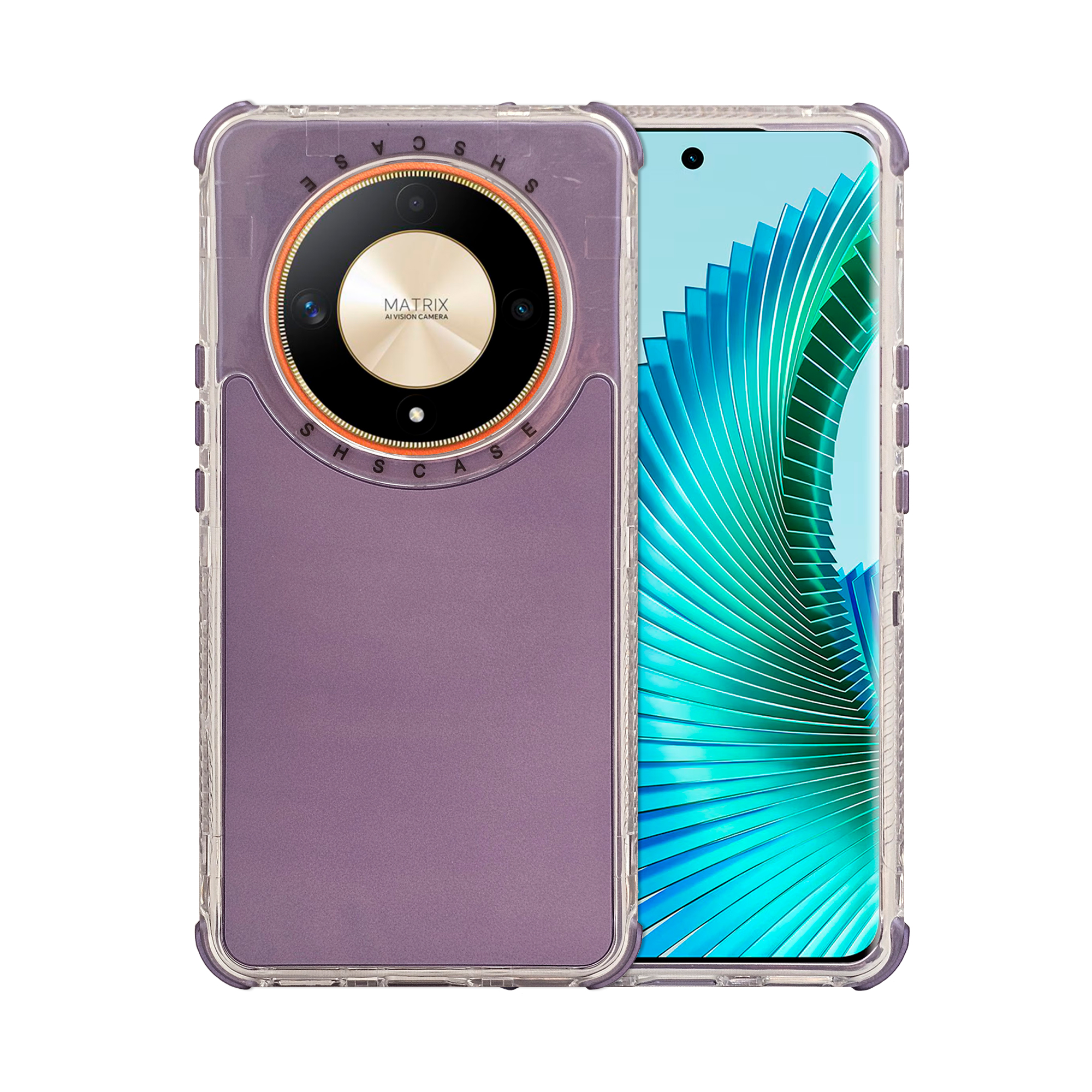 Foto 2 pulgar | Funda Uso Rudo Rainbow 360 Morado Para Honor Magic 6 Lite