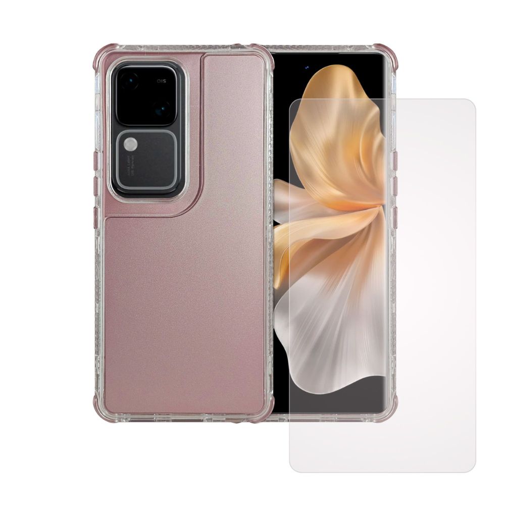 Foto 2 pulgar | Funda Rosa Atti para Celular Vivo V30 con Mica