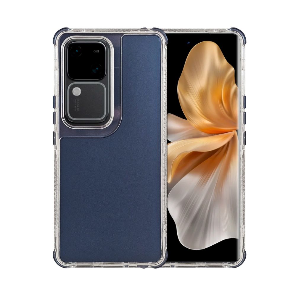 Foto 2 pulgar | Funda 3 en 1 Rainbow 360 Azul Marino para Vivo V30 5g