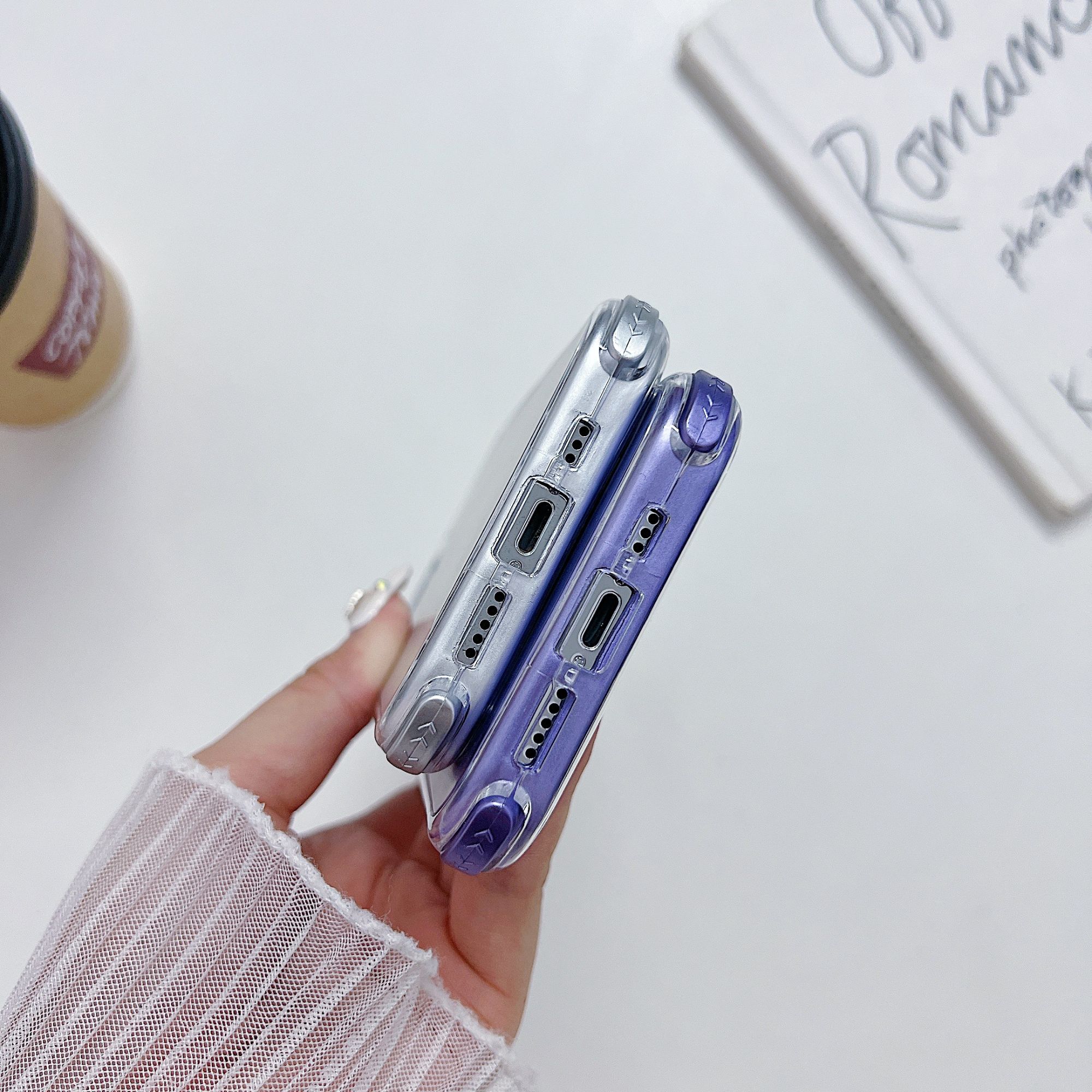 Foto 4 pulgar | Funda para Vivo V30 Lite 3 en 1 Rainbow 360 Morado  + 1 Mica Hd