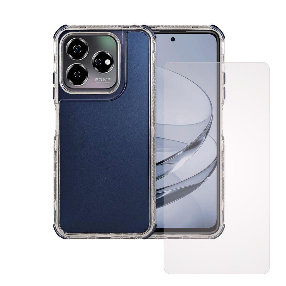 Funda Azul Atti para Celular Axon 60 con Mica