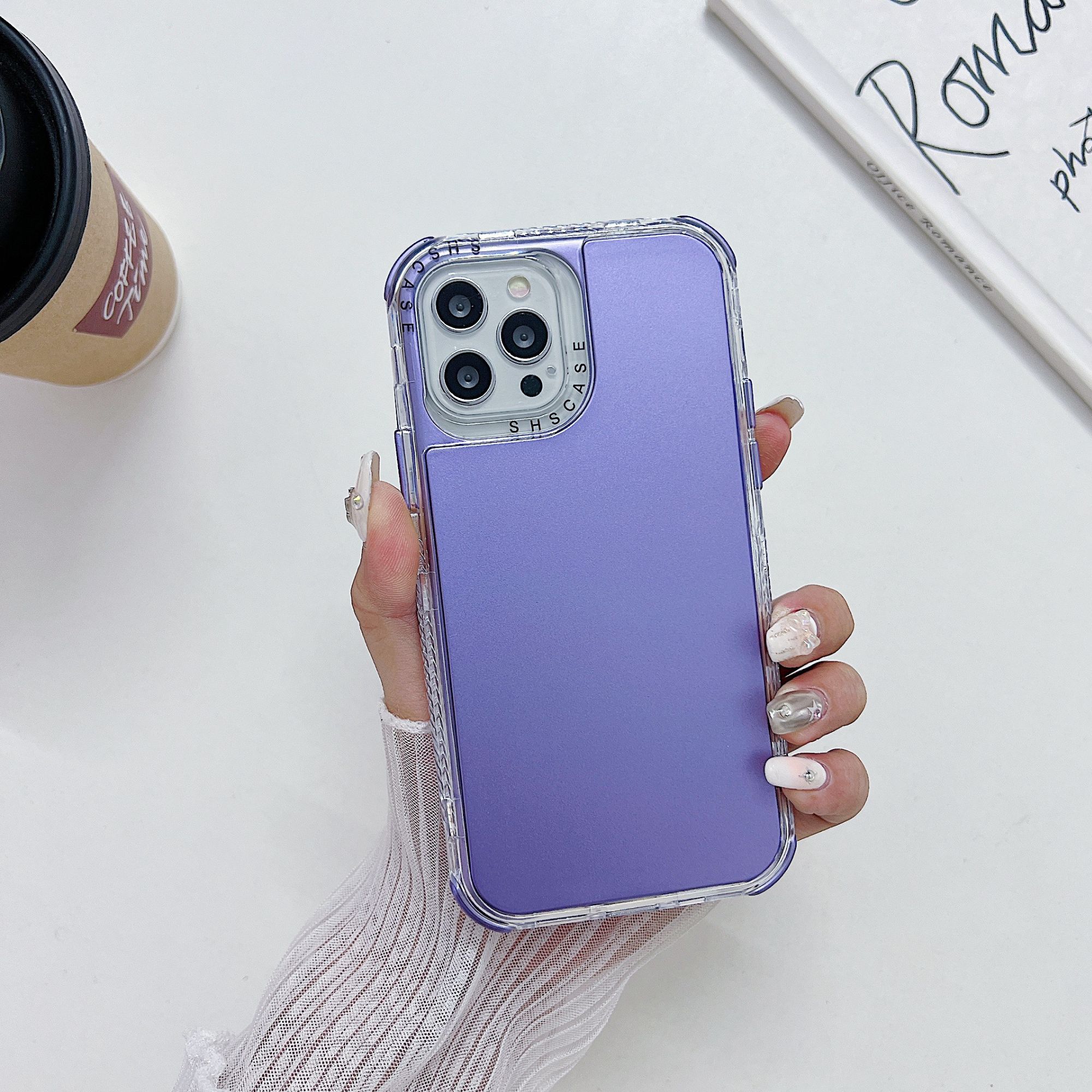 Foto 3 pulgar | Funda 3 En 1 Atti Rainbow 360 Morado Para Axon 60 Lite