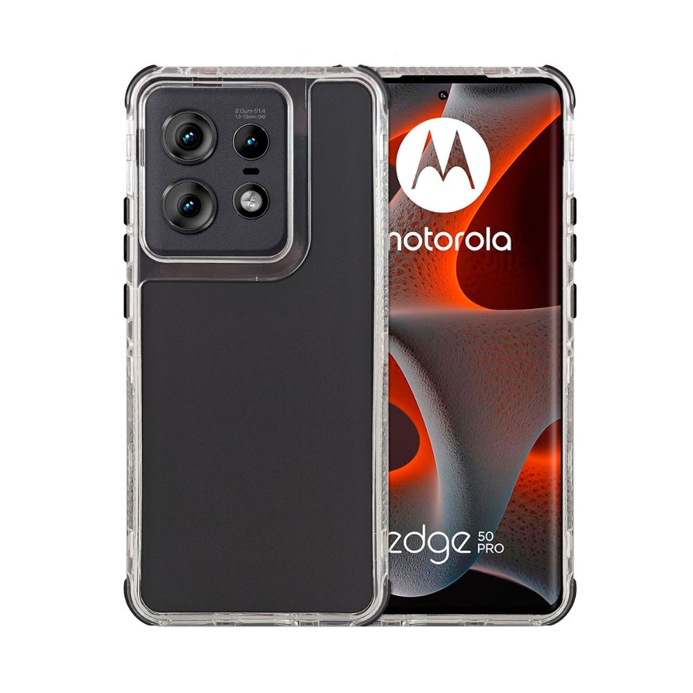Foto 1 | Funda 3 en 1 Rainbow 360 Negro para Moto Edge 50 Pro