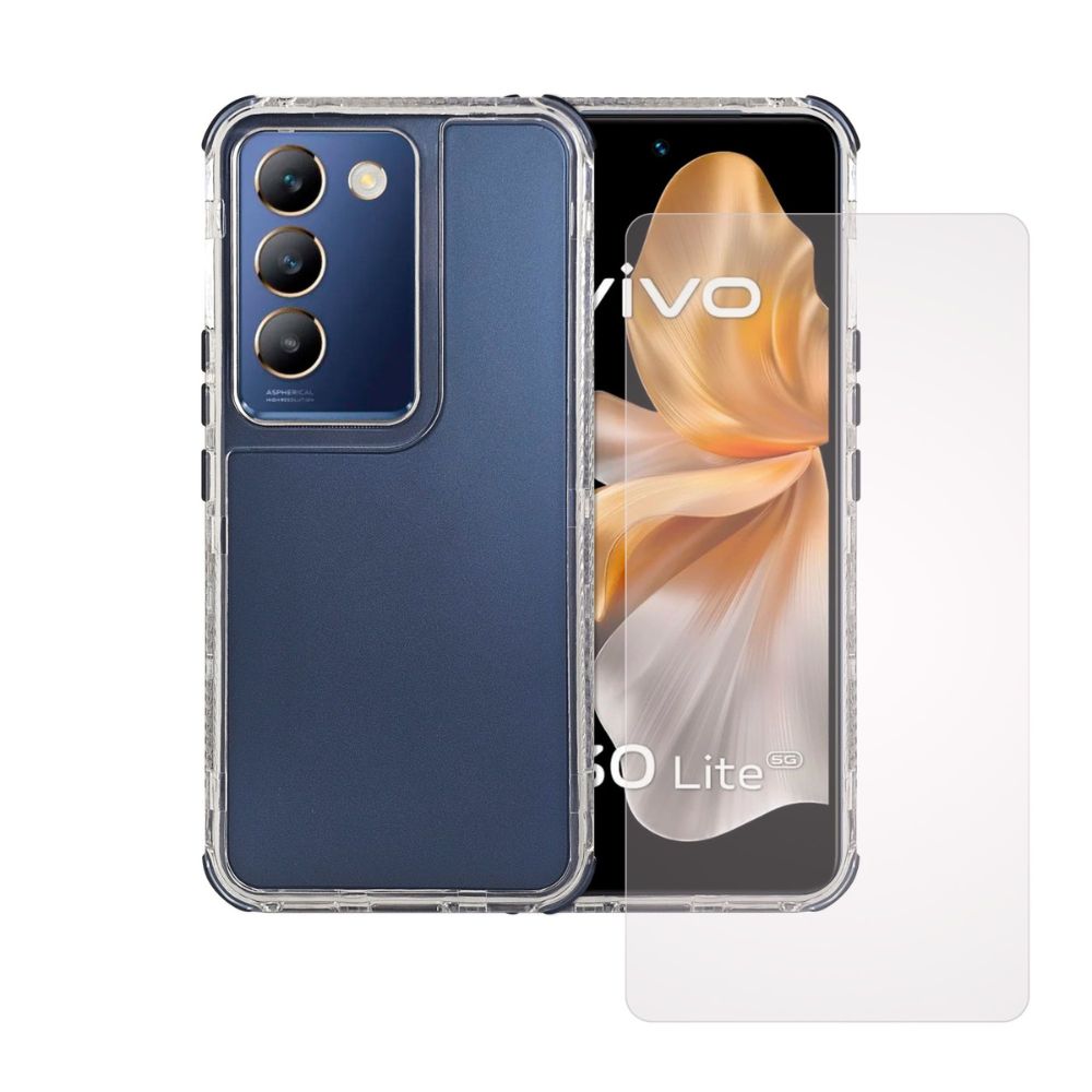 Foto 1 | Funda para Vivo V30 Lite3 En 1 Rainbow 360 Azul Marino + 1 Mica Hd