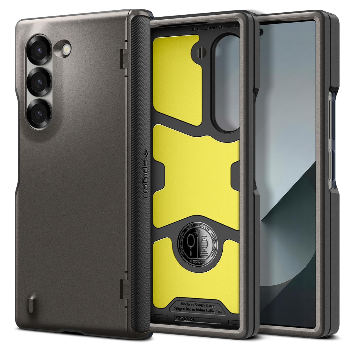 Foto 2 pulgar | Funda Spigen Slim Armor Pro Para Galaxy Z Fold 6 Gunmetal - Venta Internacional.