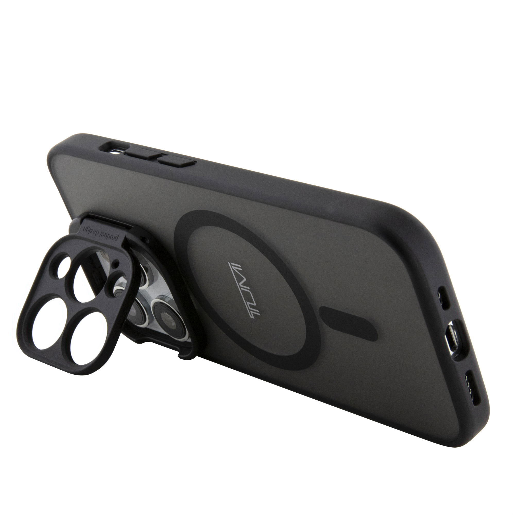 Funda Tumi Con Y Soporte Para Iphone 15 Pro - Negro