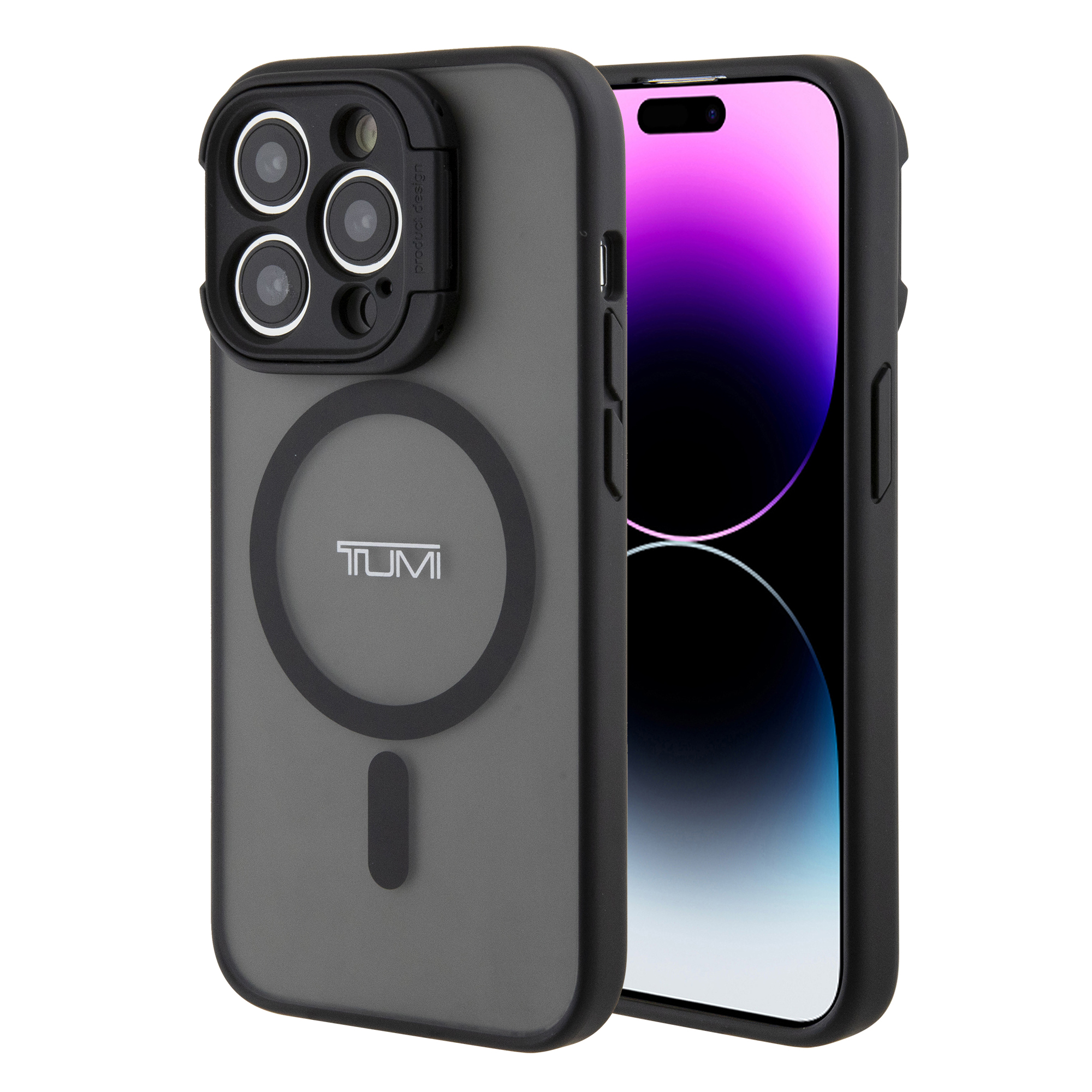 Foto 3 pulgar | Funda Tumi Con Y Soporte Para Iphone 15 Pro - Negro