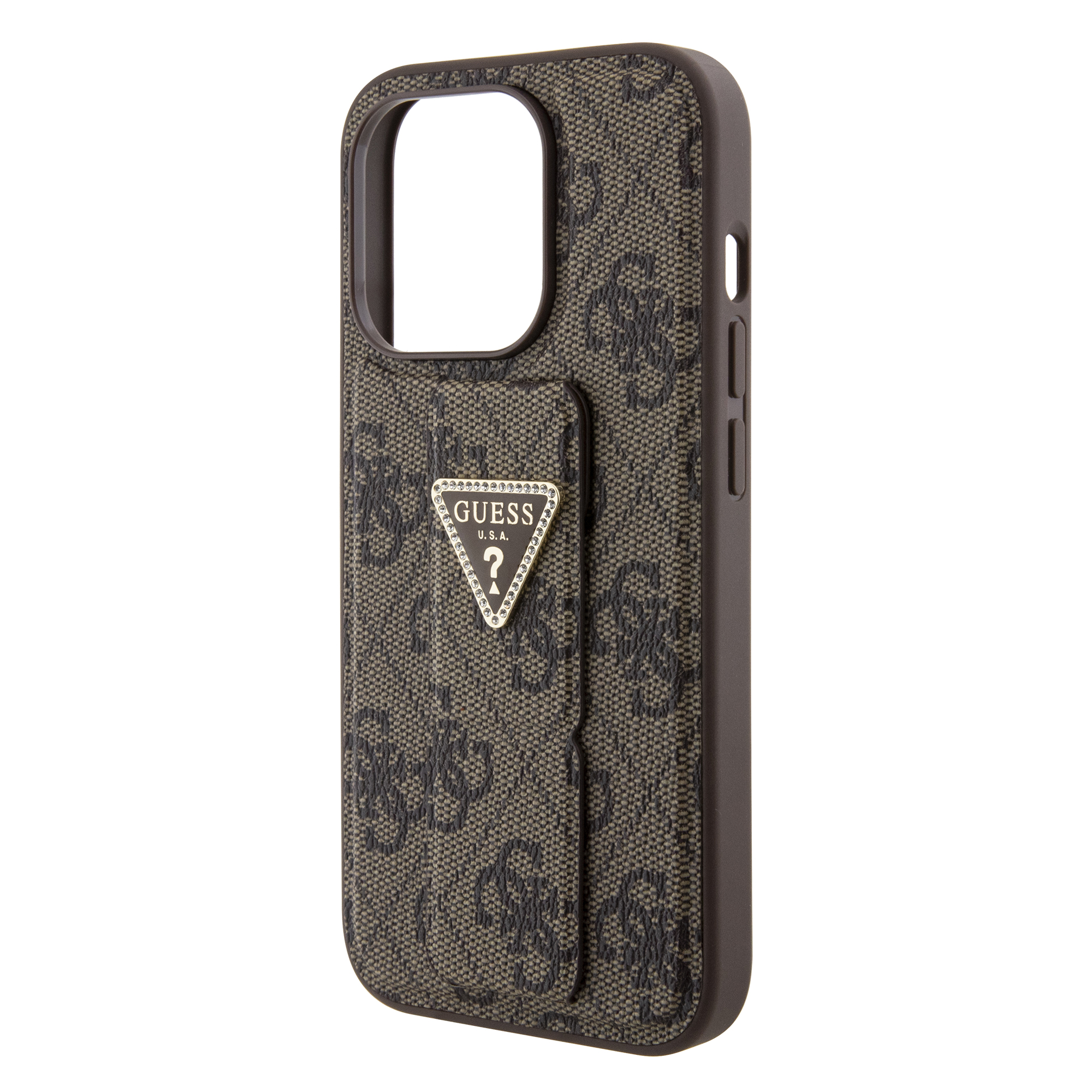 Foto 7 | Case Guess 4g Triángulo Para Iphone 15 Pro Max - Café