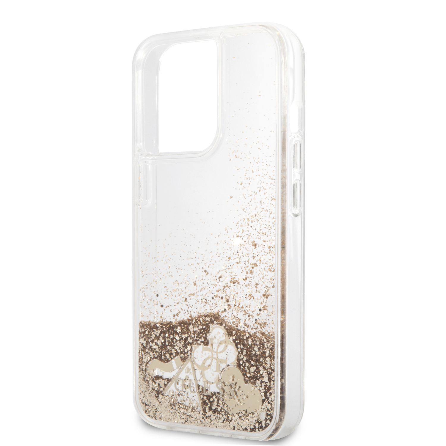Foto 7 pulgar | Funda Guess Brillos Para Iphone 13 Pro - Dorado