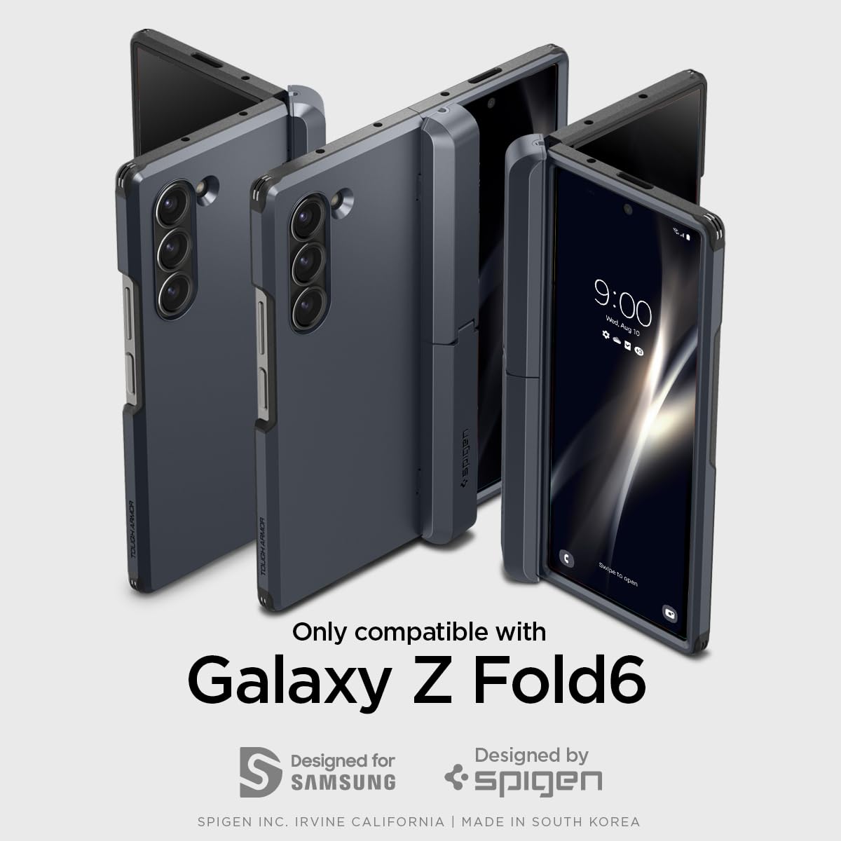 Foto 3 | Funda Spigen Tough Armor Pro P Para Galaxy Z Fold 6, Color Plateado - Venta Internacional.