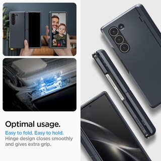 Foto 7 | Funda Spigen Tough Armor Pro P Para Galaxy Z Fold 6, Color Plateado - Venta Internacional.