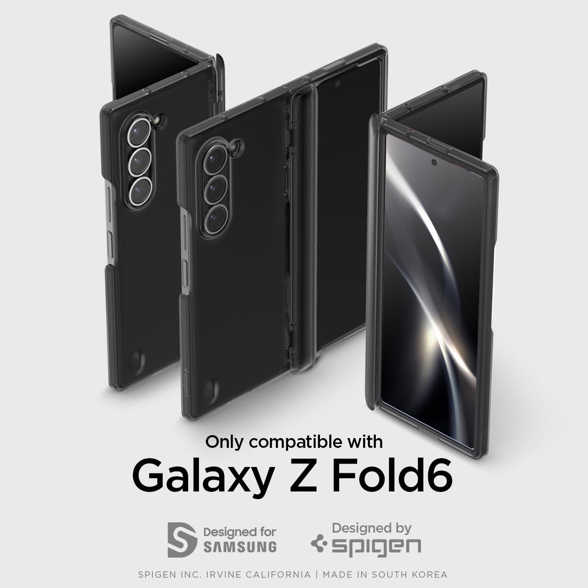 Foto 3 | Funda Spigen Ultra Hybrid Pro Para Galaxy Z Fold 6, Color Gris Escarchado - Venta Internacional.