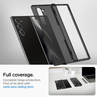 Foto 4 | Funda Spigen Ultra Hybrid Pro Para Galaxy Z Fold 6, Color Gris Escarchado - Venta Internacional.