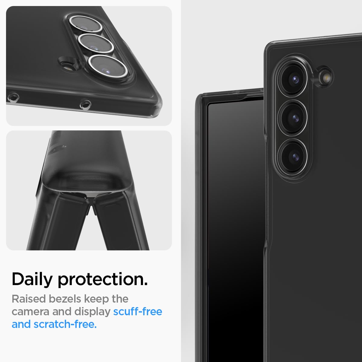 Foto 7 | Funda Spigen Ultra Hybrid Pro Para Galaxy Z Fold 6, Color Gris Escarchado - Venta Internacional.