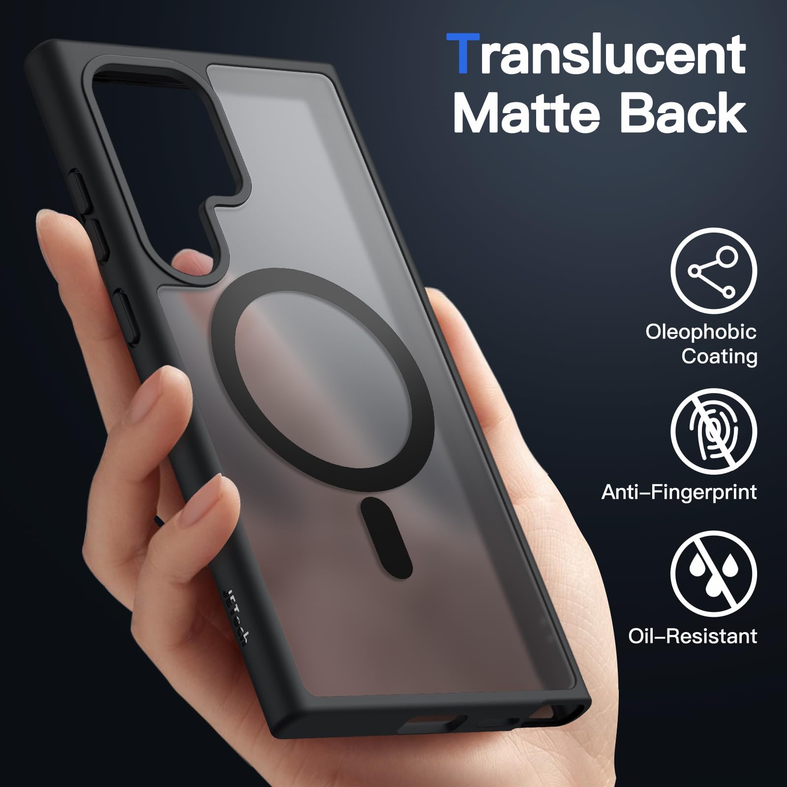 Foto 5 pulgar | Funda De Teléfono Jetech Magnetic Para Samsung Galaxy S24 Ultra 5g - Venta Internacional.