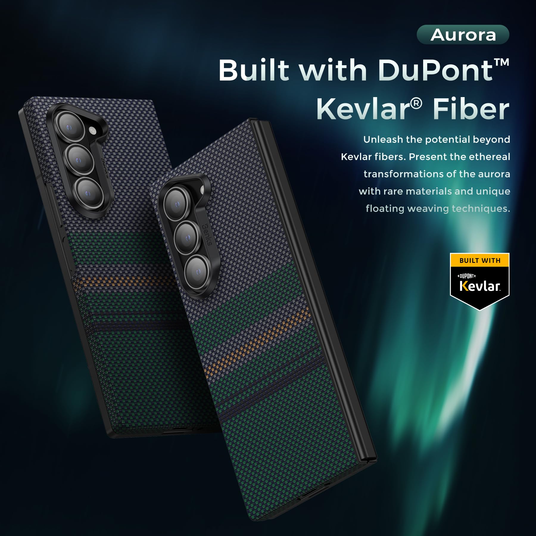 Foto 3 pulgar | Funda Benks Aurora Armorair Para Samsung Galaxy Z Fold 6 - Venta Internacional.