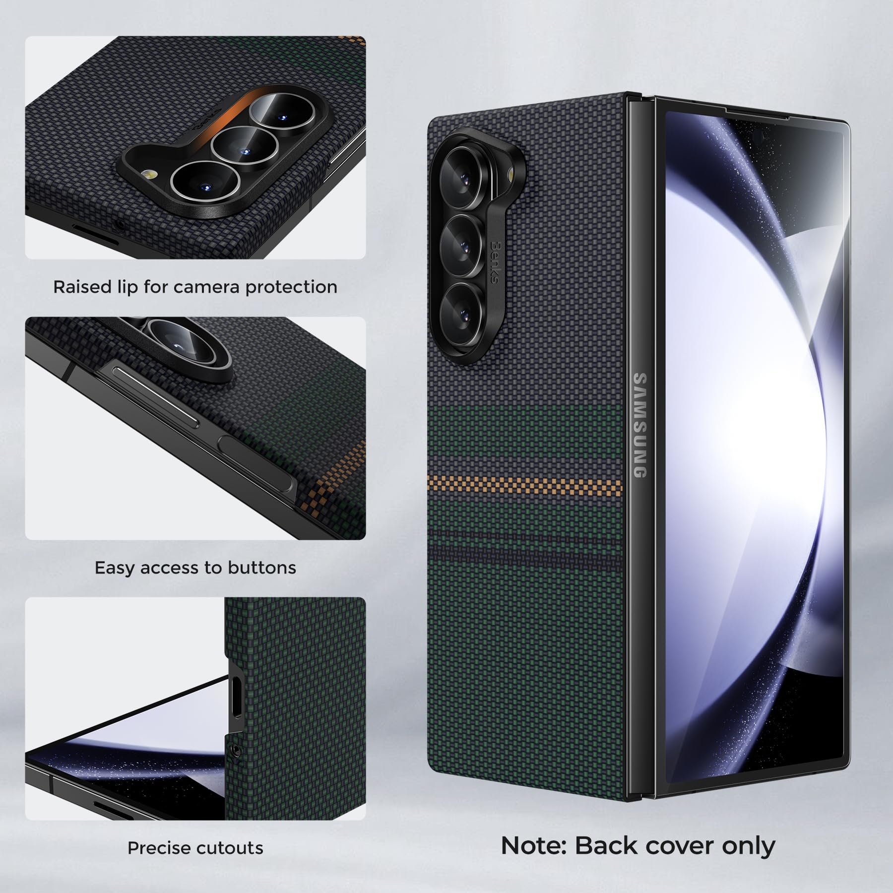 Foto 6 pulgar | Funda Benks Aurora Armorair Para Samsung Galaxy Z Fold 6 - Venta Internacional.