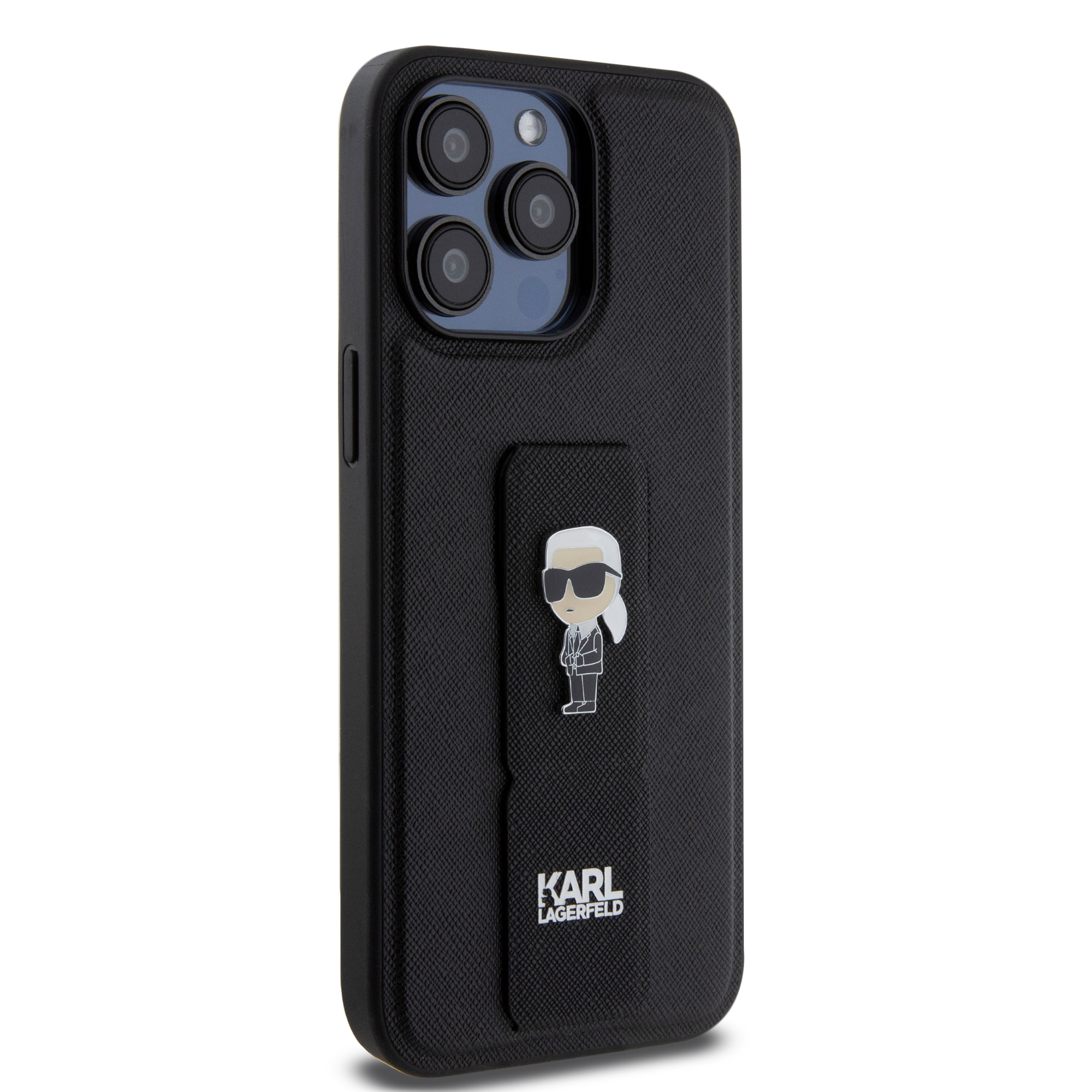 Foto 5 pulgar | Case Karl Con Soporte Choupette Para Iphone 15 Pro Max - Negro