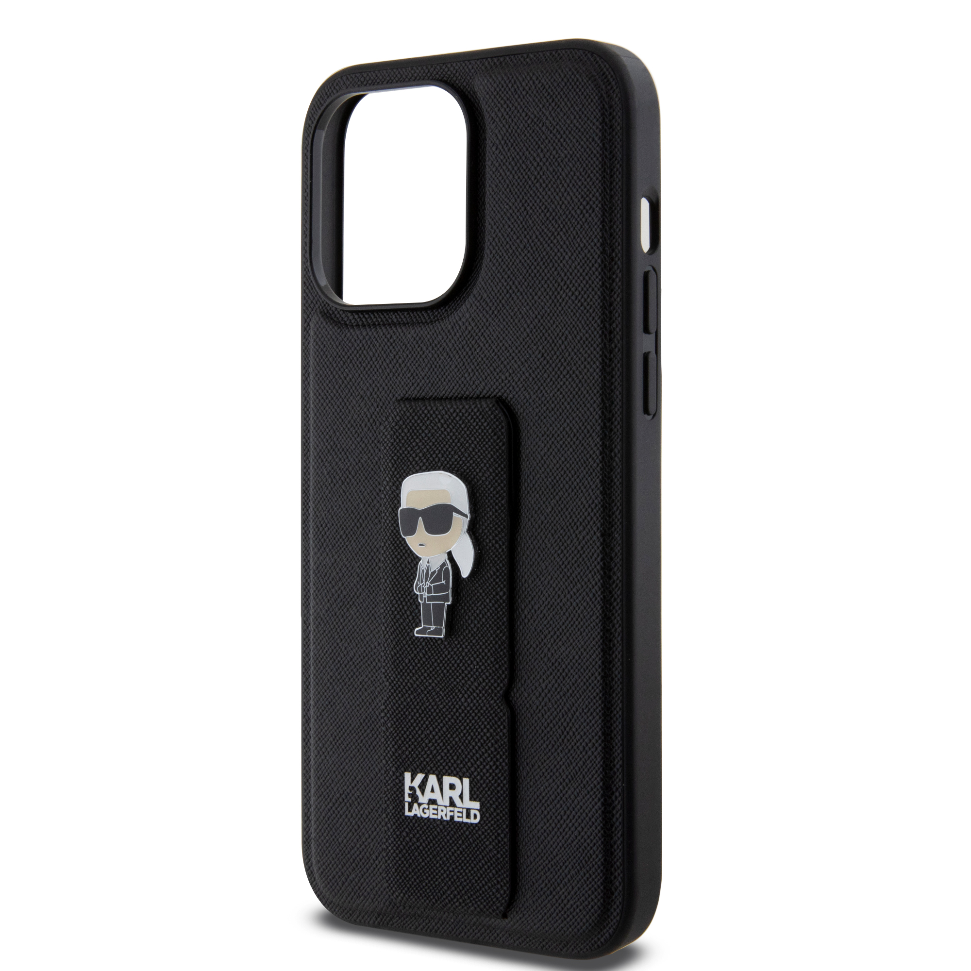 Foto 7 pulgar | Case Karl Con Soporte Choupette Para Iphone 15 Pro Max - Negro