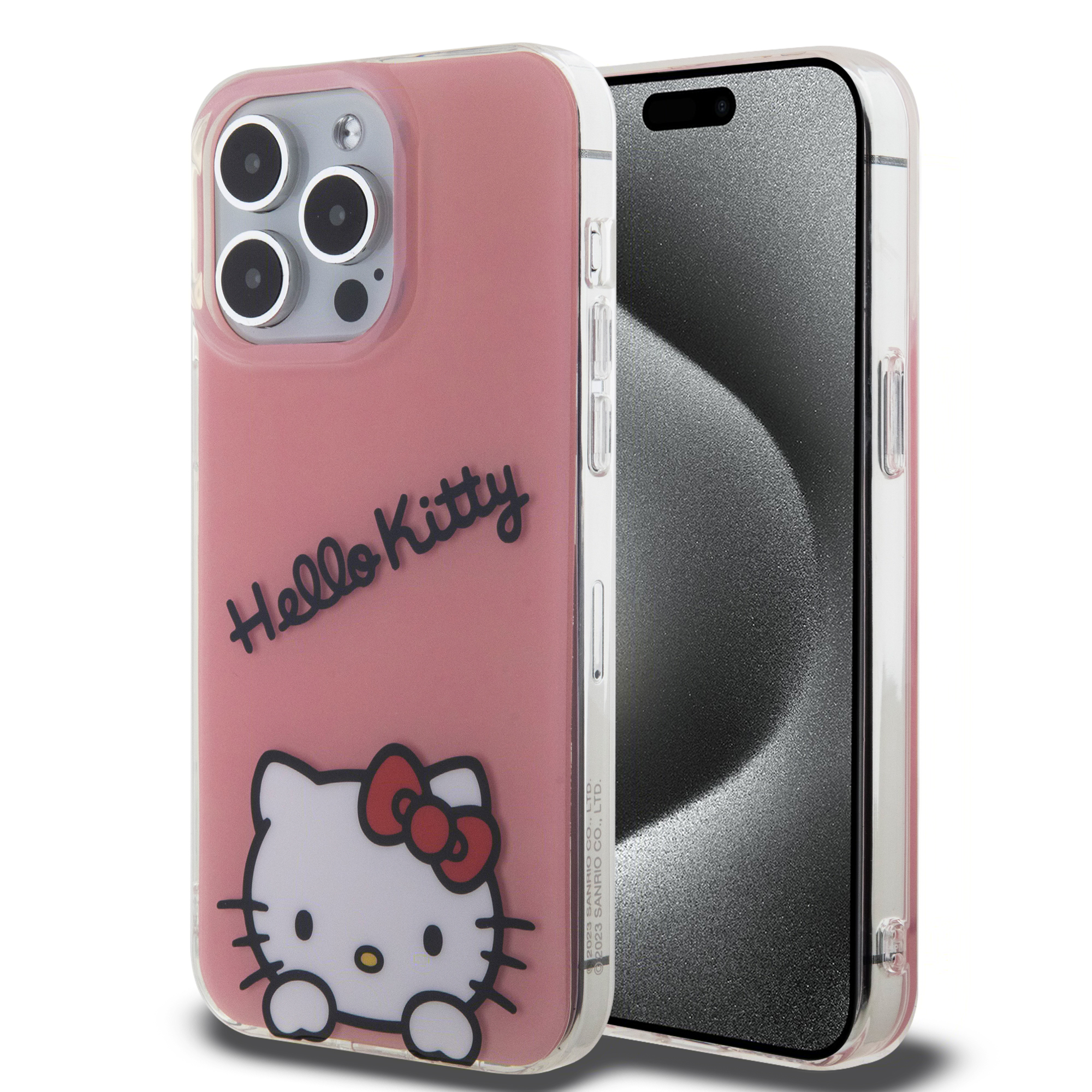 Foto 2 pulgar | Funda Hello Kitty Cara Para Iphone 15 Pro Max - Rosa