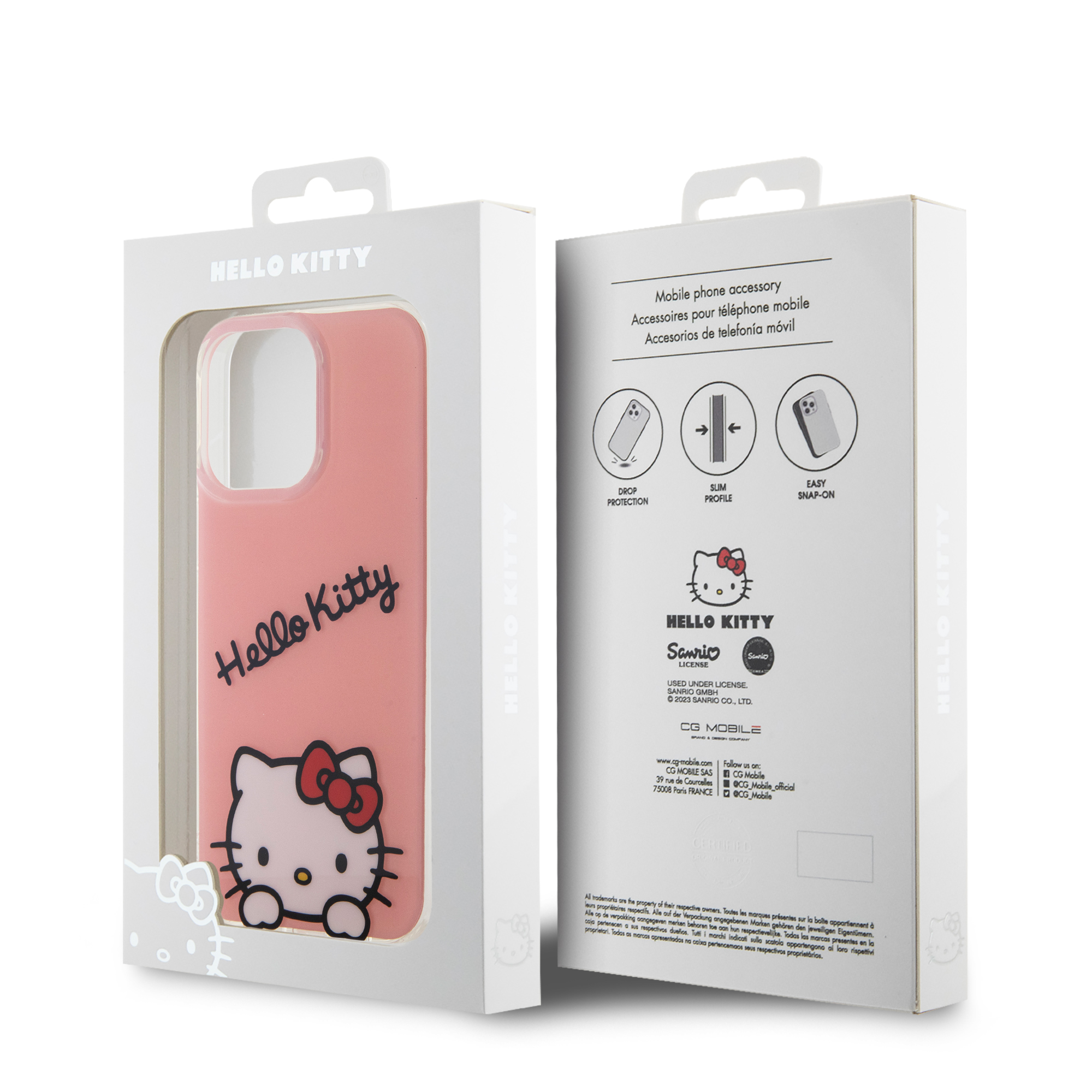 Foto 9 pulgar | Funda Hello Kitty Cara Para Iphone 15 Pro Max - Rosa