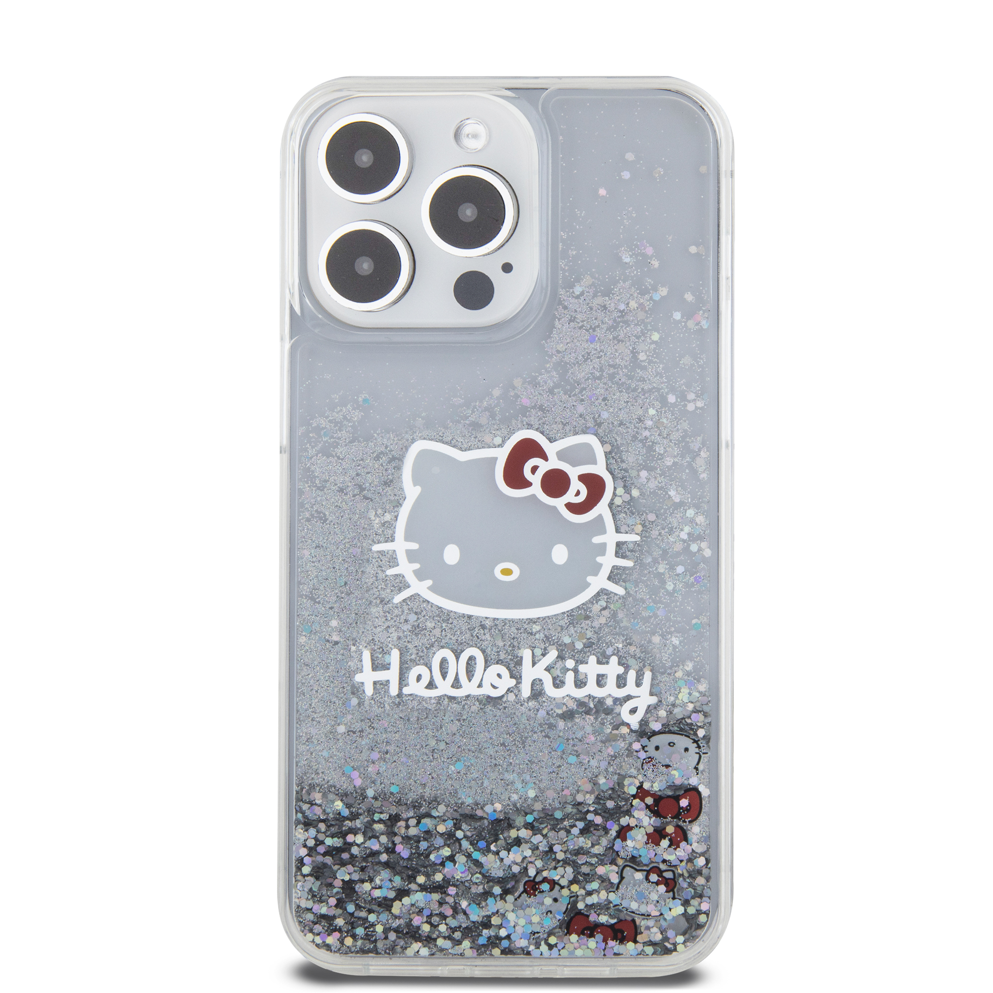 Foto 3 | Funda Hello Kitty Glitter Plata Para Iphone 15 Pro Max