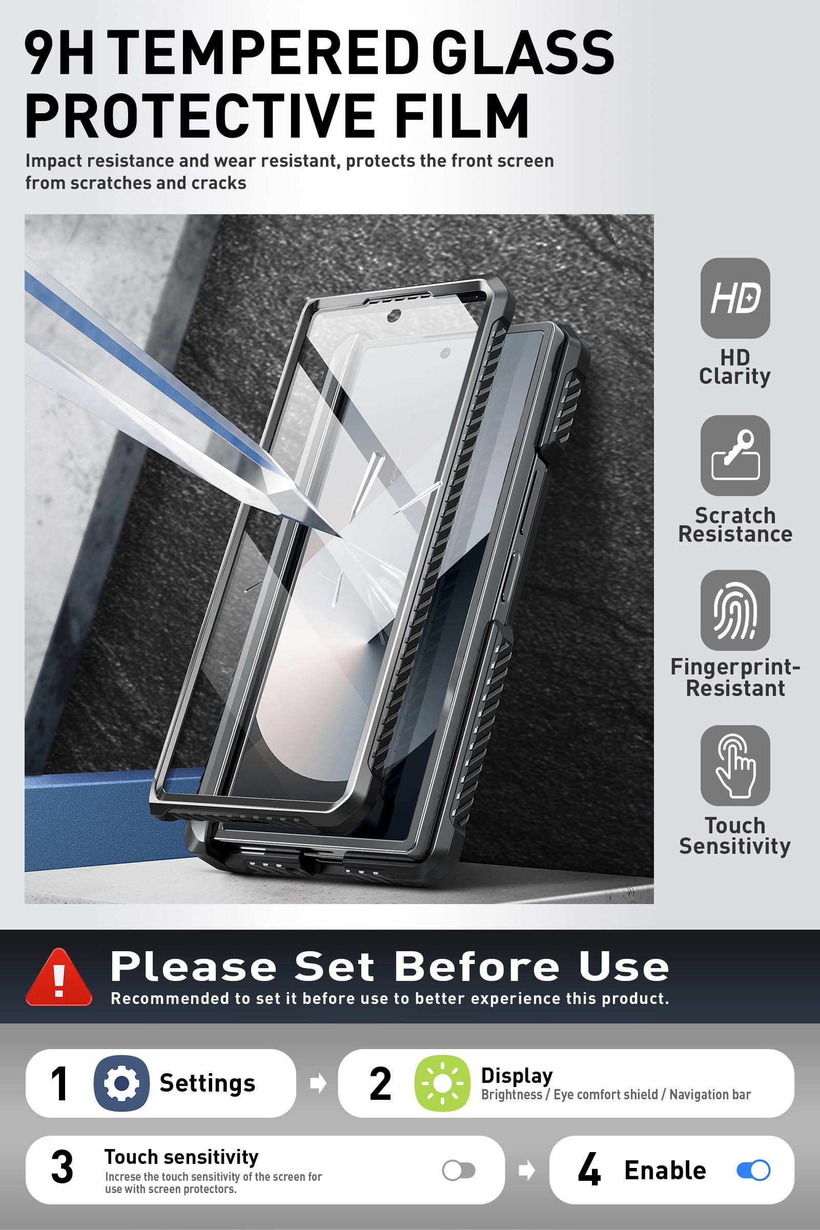 Foto 4 | Funda De Teléfono I-blason Armorbox Con Soporte Para Bolígrafos S Para Samsung Z Fold 6 - Venta Internacional.
