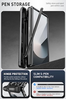 Foto 6 | Funda De Teléfono I-blason Armorbox Con Soporte Para Bolígrafos S Para Samsung Z Fold 6 - Venta Internacional.