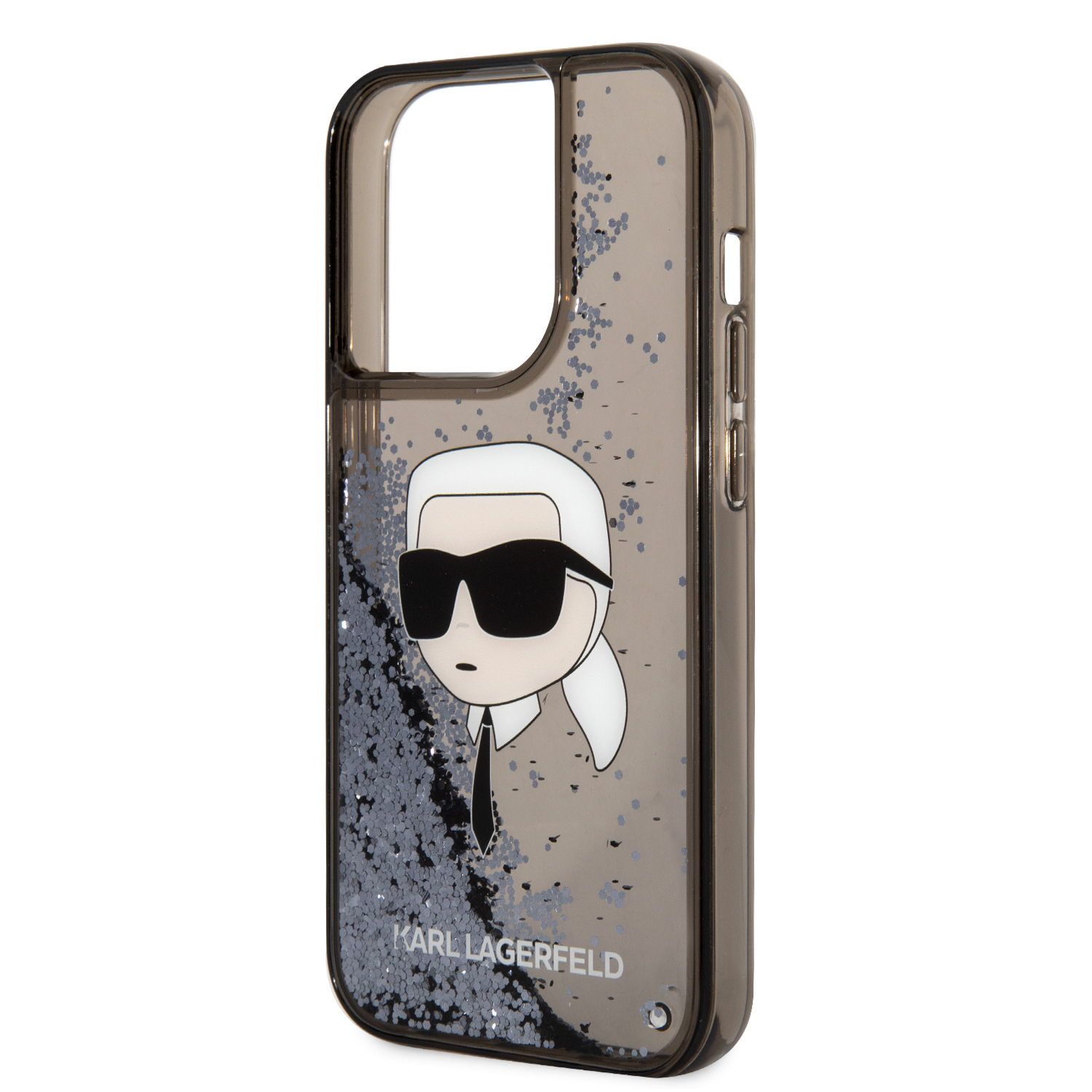 Foto 7 pulgar | Funda Karl Lagerfeld Glitter Para Iphone 15 Pro Max - Negro