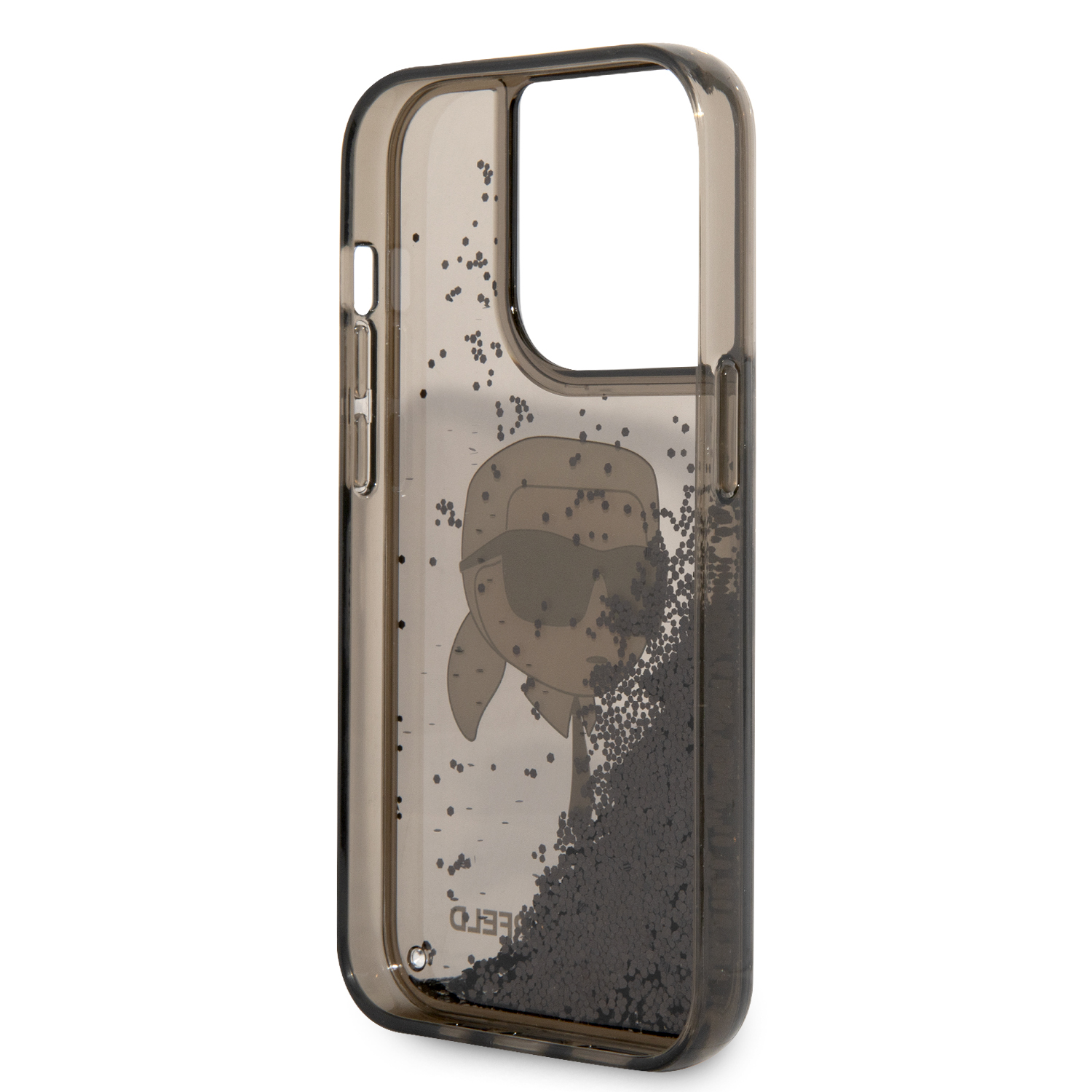 Foto 8 pulgar | Funda Karl Lagerfeld Glitter Para Iphone 15 Pro Max - Negro