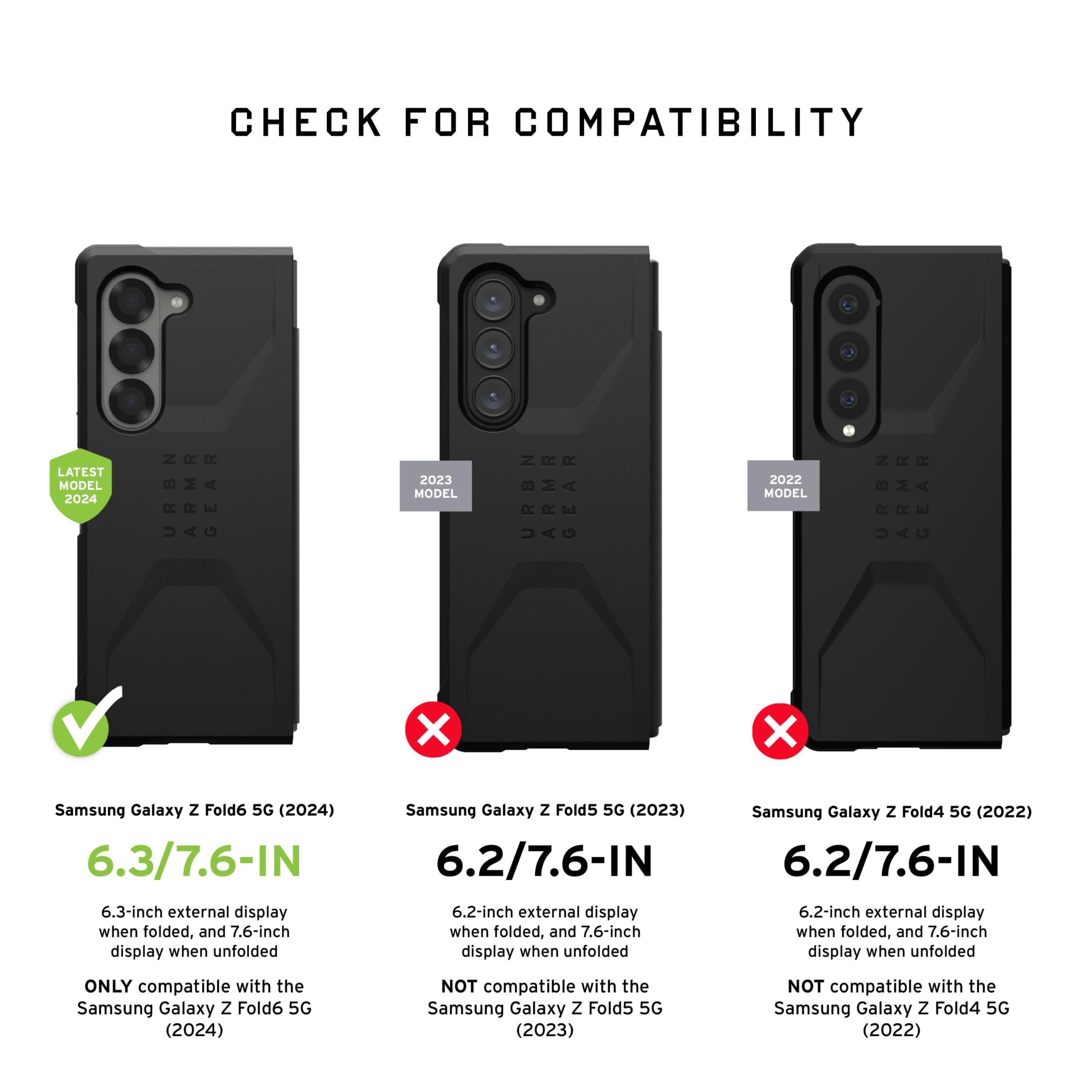 Foto 2 | Funda Urban Armor Gear Uag Plyo Pro Compatible con Samsung Z Fold 6 - Venta Internacional