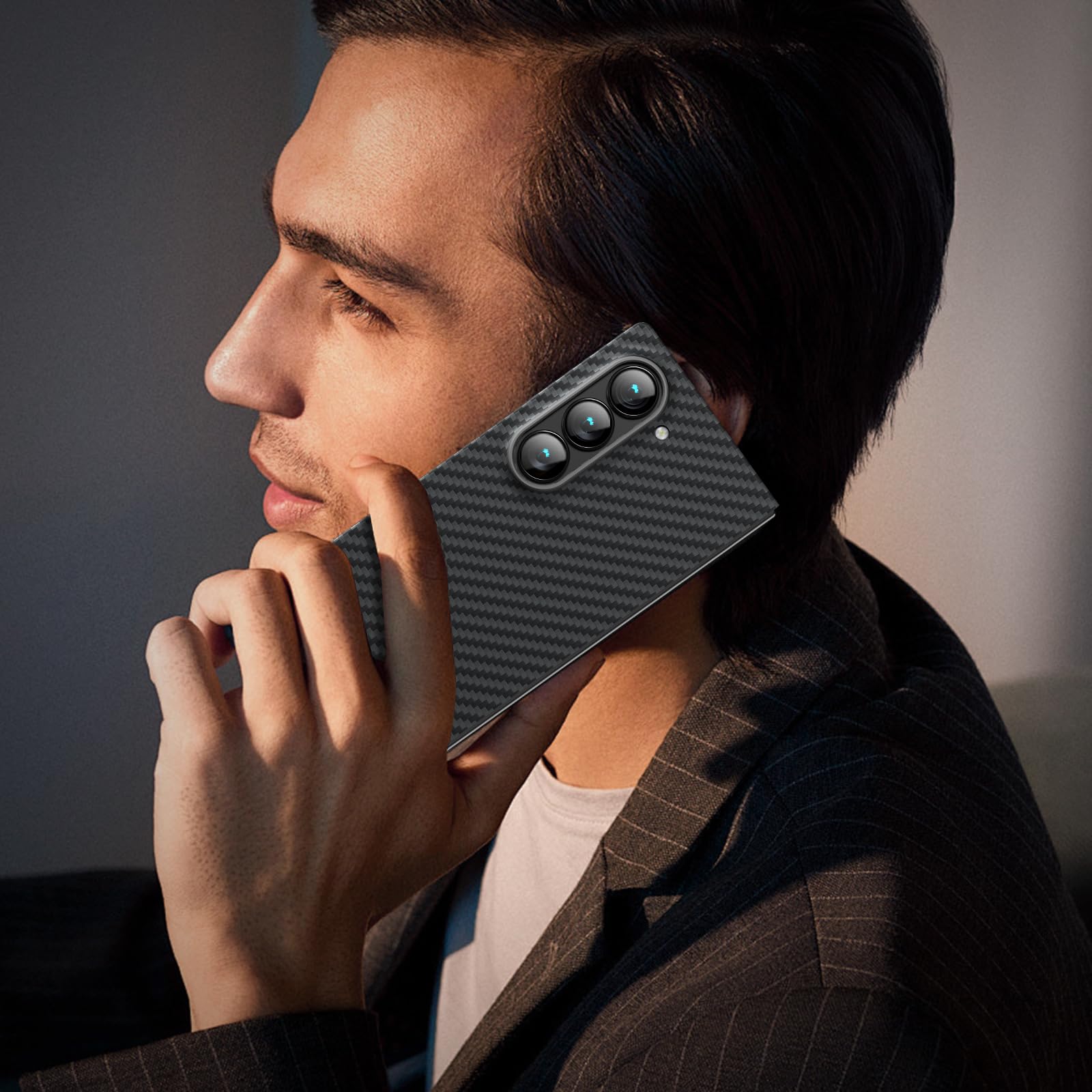 Foto 7 pulgar | Funda de Fibra de Aramida Auténtica para Samsung Galaxy Z Fold 6 - Venta Internacional