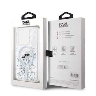 Foto 8 | Funda Karl Lagerfeld Diamante Para iPhone 15 Pro Max