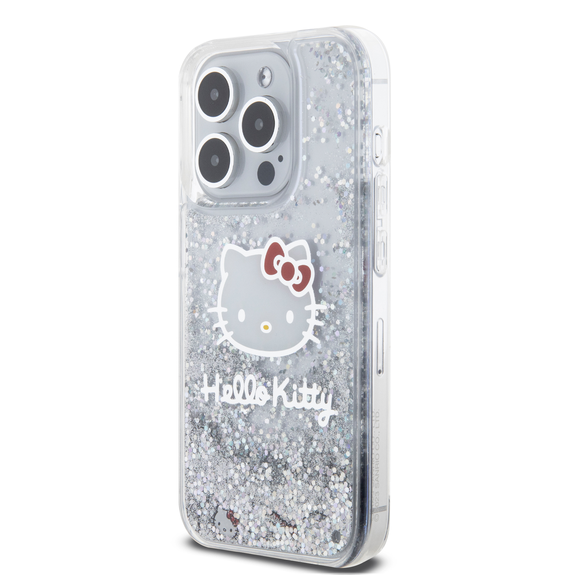 Foto 3 pulgar | Funda Hello Kitty Diamantina para iPhone 15 Pro