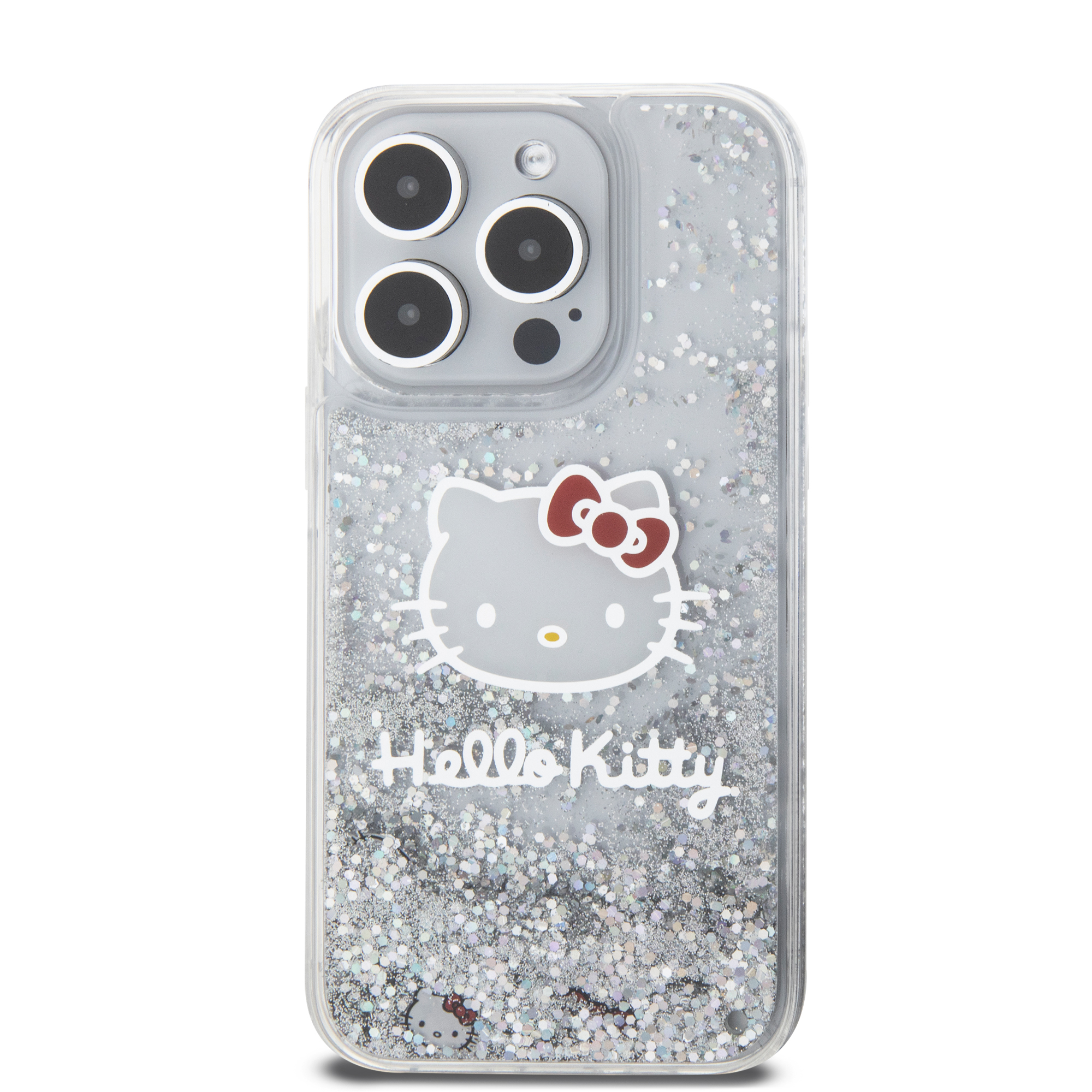 Foto 4 pulgar | Funda Hello Kitty Diamantina para iPhone 15 Pro