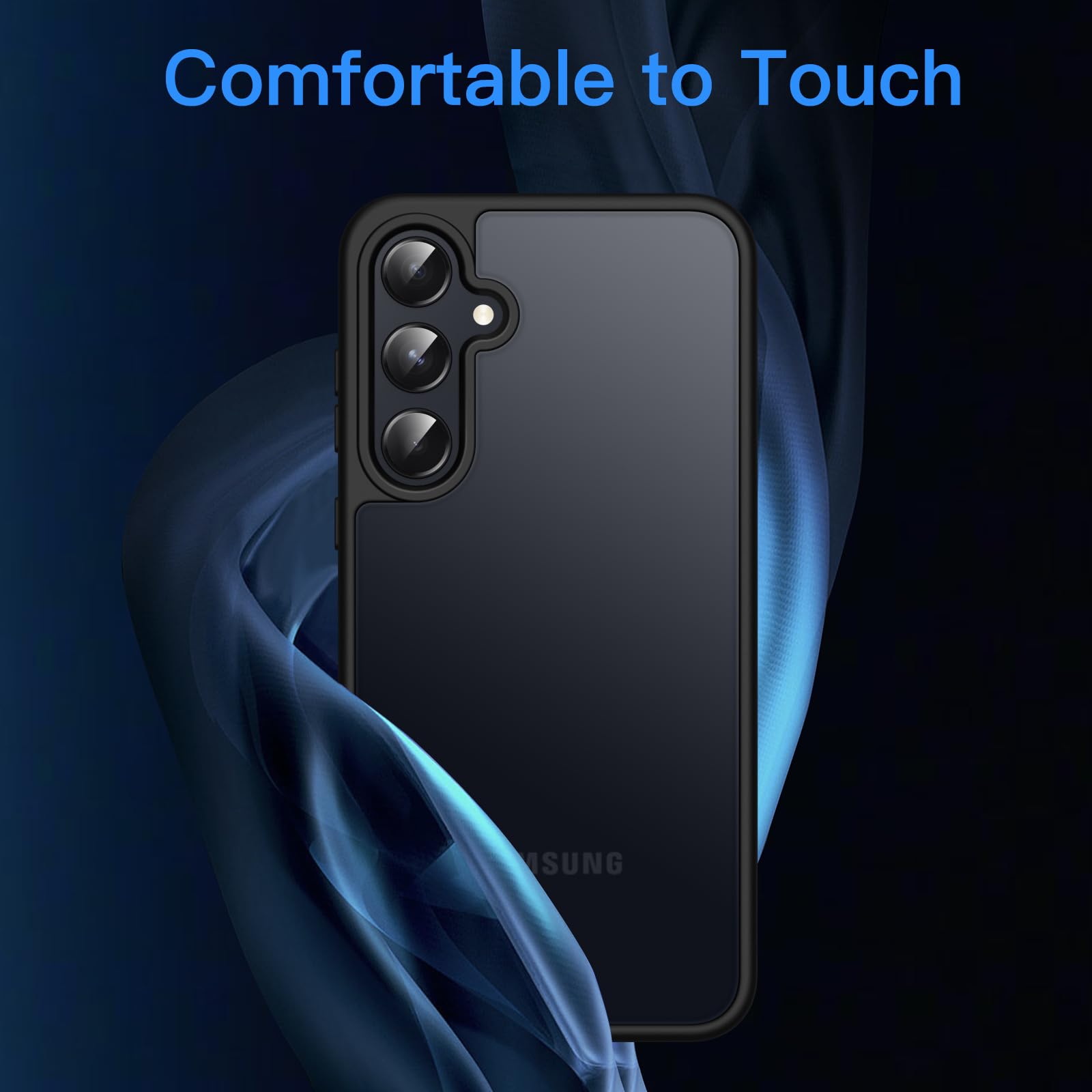 Foto 4 pulgar | Funda Jetech Matte para Samsung Galaxy A55 5g Negra - Venta Internacional