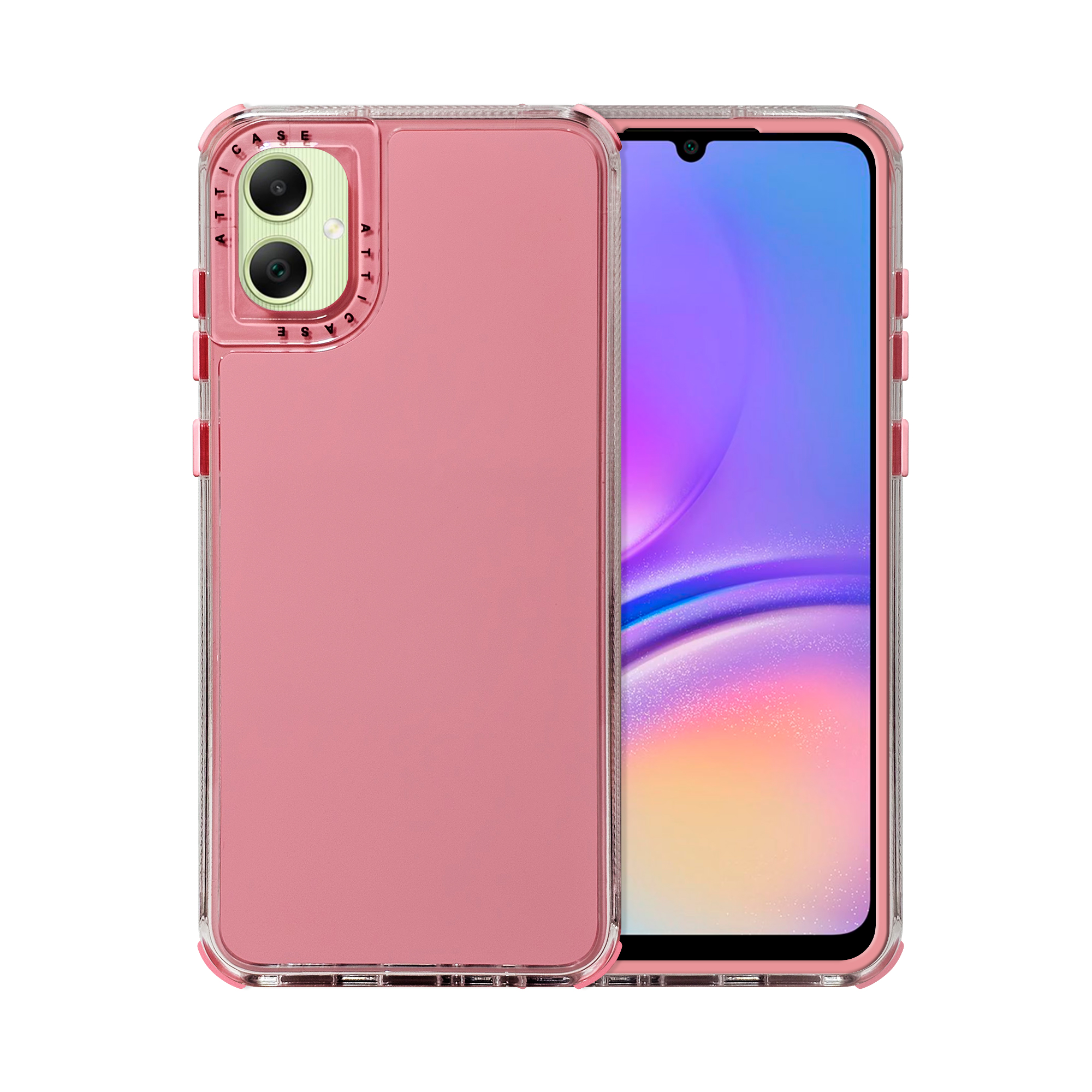 Foto 2 pulgar | Funda Uso Rudo Rainbow Paint  Rosa Para Samsung A05 Rosa