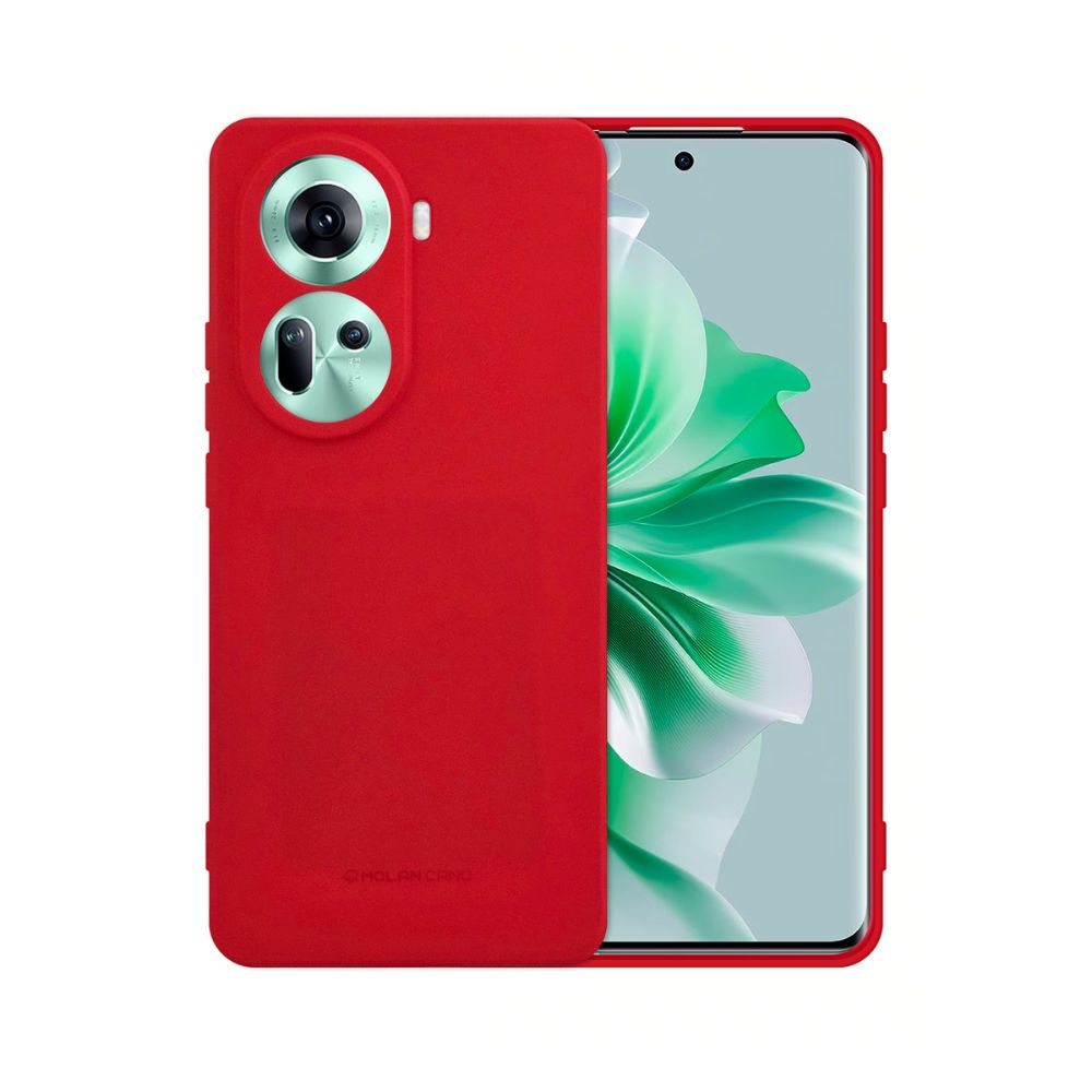 Foto 2 pulgar | Funda Molan Cano Silicon Case Rojo Para Oppo Reno 11 5g