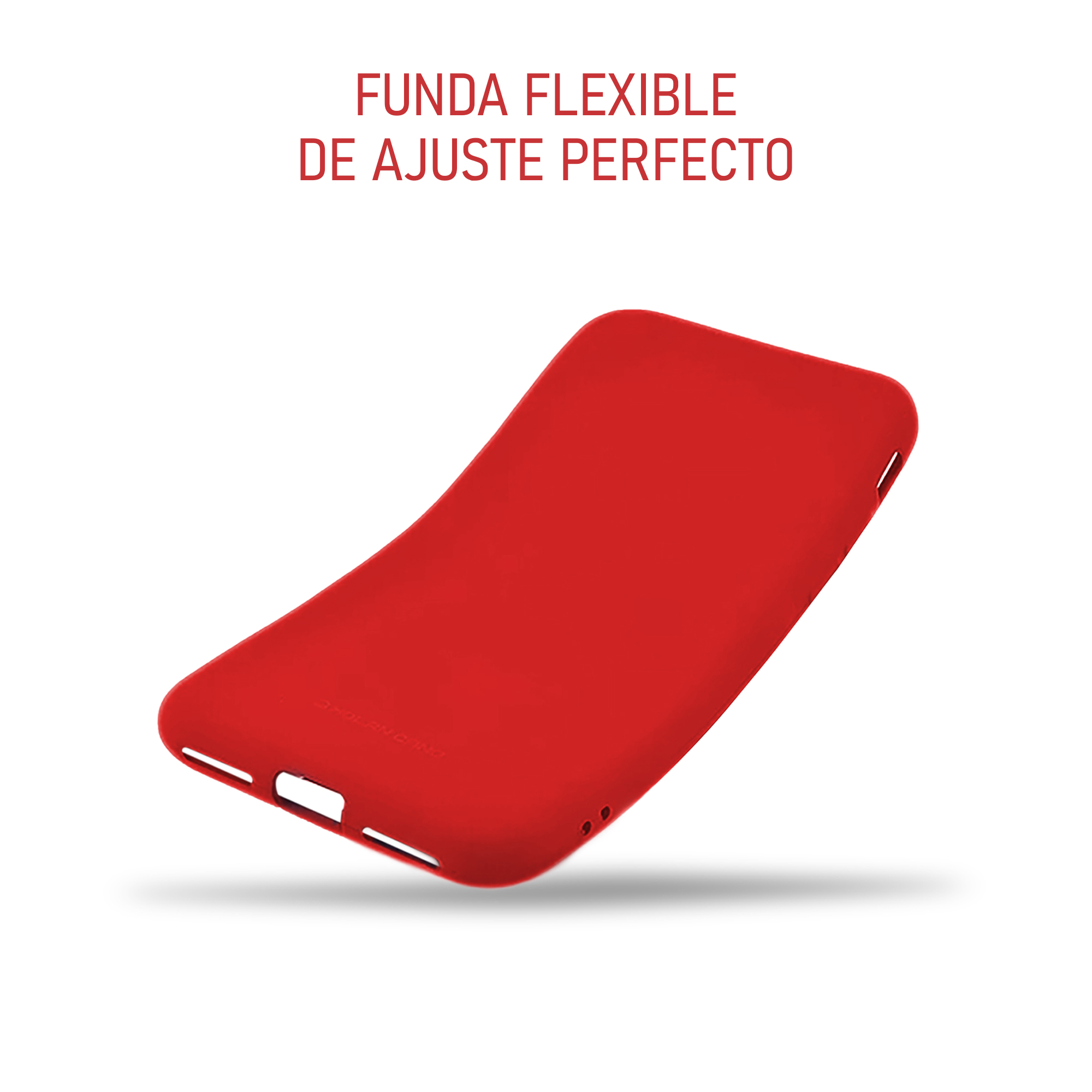 Foto 5 pulgar | Funda Molan Cano Silicon Case Rojo Para Oppo Reno 11 5g