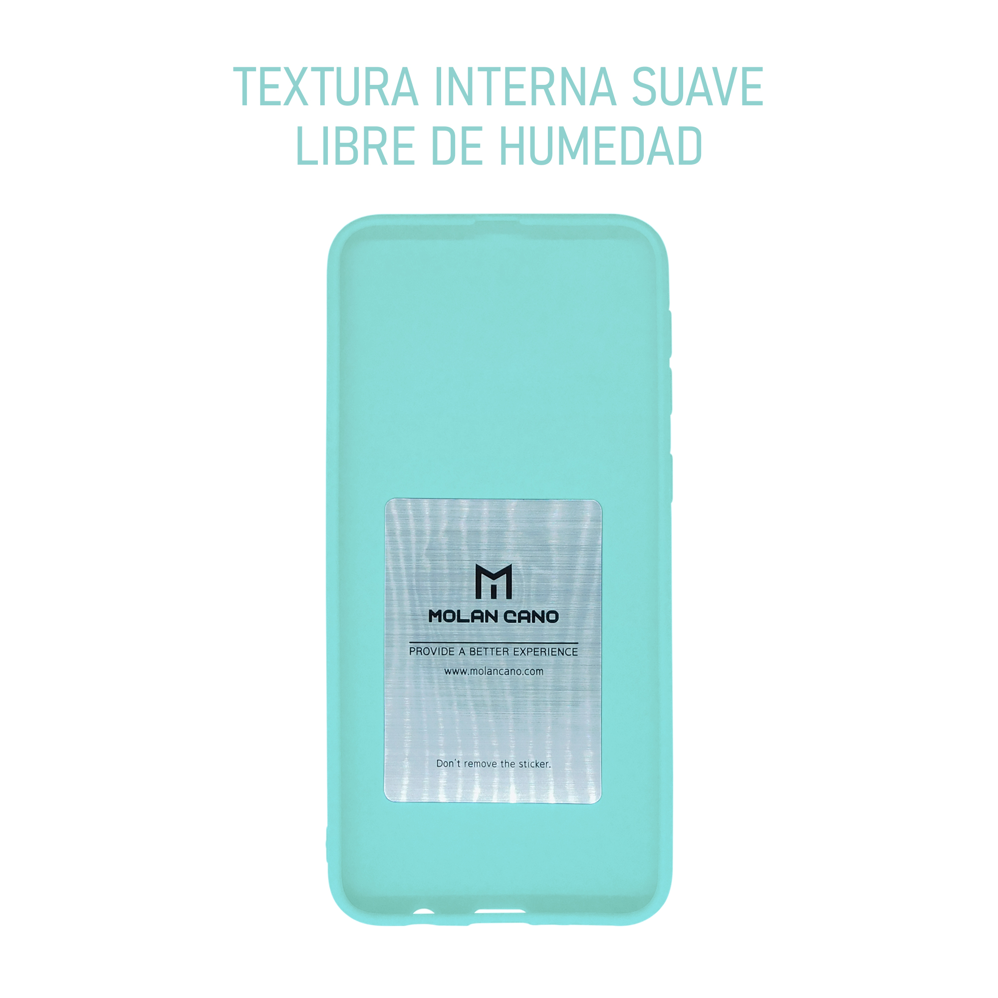 Foto 4 pulgar | Funda Molan Cano Silicon Case Menta Para Moto G54