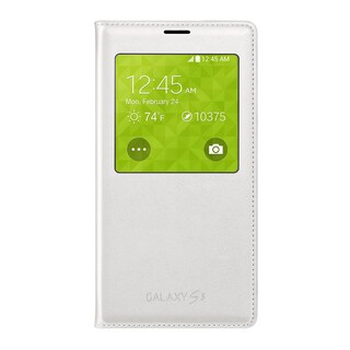 Foto 1 | Funda Tipo Folio Para Samsung Galaxy S5 S View, Color Blanco - Venta Internacional.