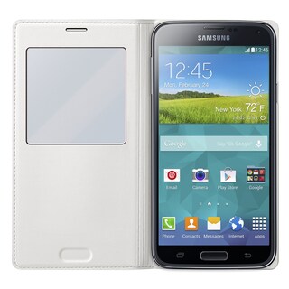 Foto 2 | Funda Tipo Folio Para Samsung Galaxy S5 S View, Color Blanco - Venta Internacional.