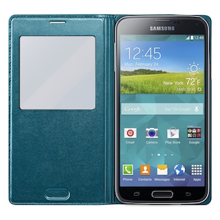Foto 2 | Funda Con Tapa Para Samsung Galaxy S5 S View, Color Verde - Venta Internacional.