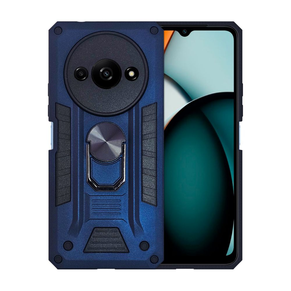 Foto 2 pulgar | Funda Atti Azul Marino Uso Rudo con Anillo para Redmi A3